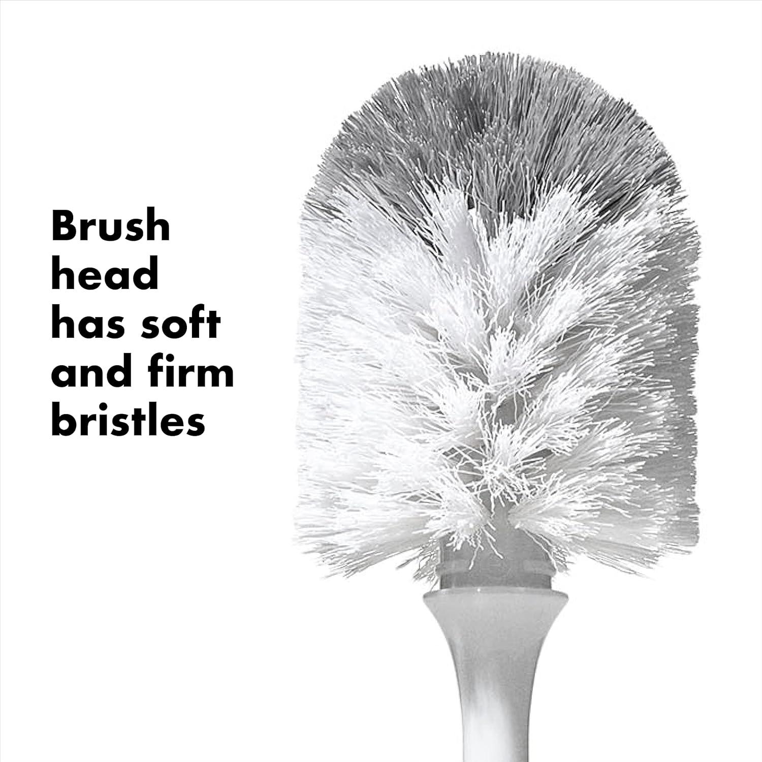 Cepillo para Botellas OXO Tot con Limpiador de Tetinas Gris