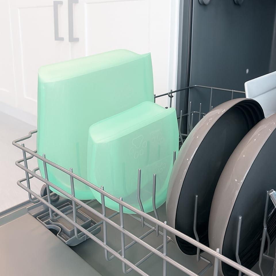 Bolsas de Silicona Reutilizables SnapPack 1650ml Teal