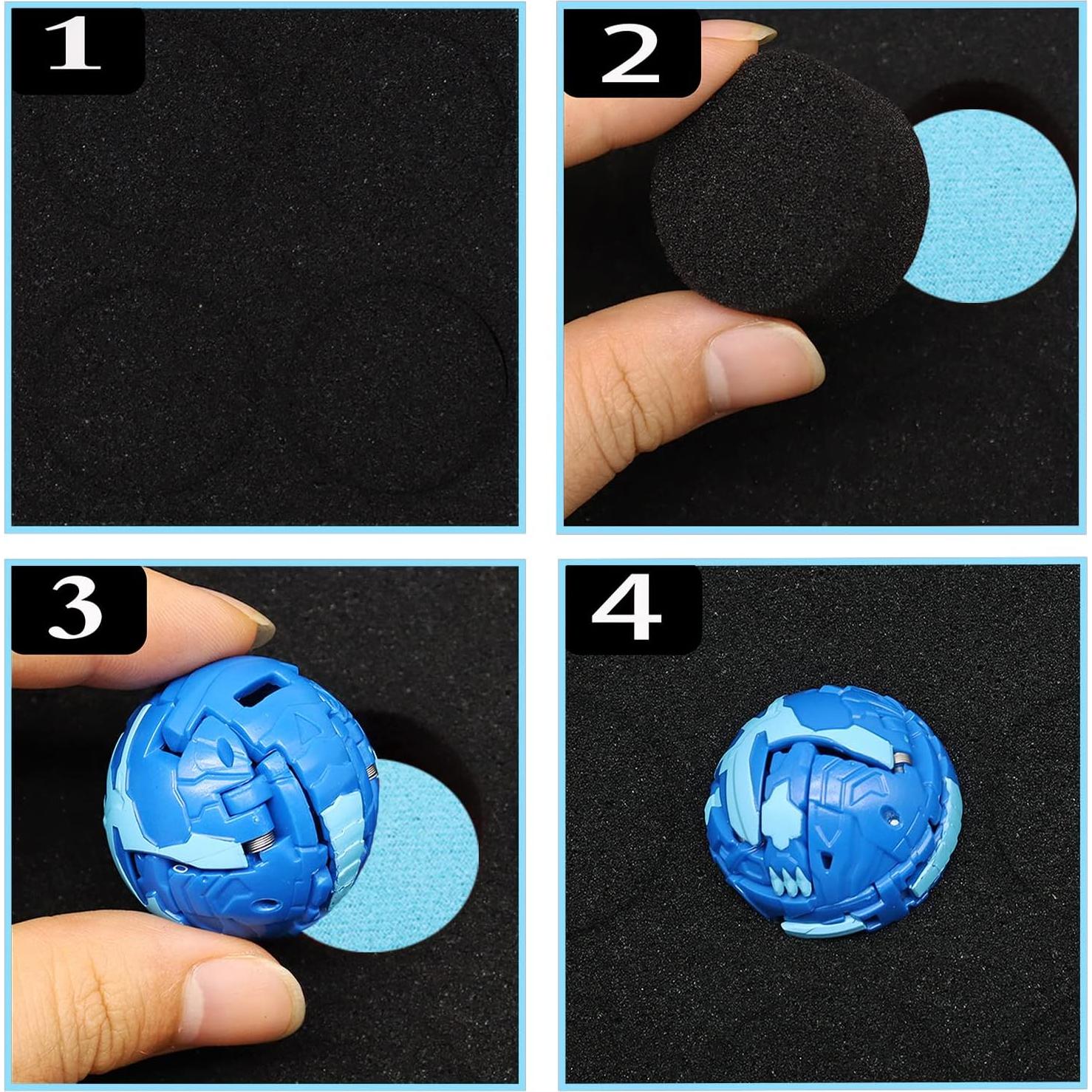 Caja de Almacenamiento FCDYLBD 42 para Juguetes Bakugan Azul