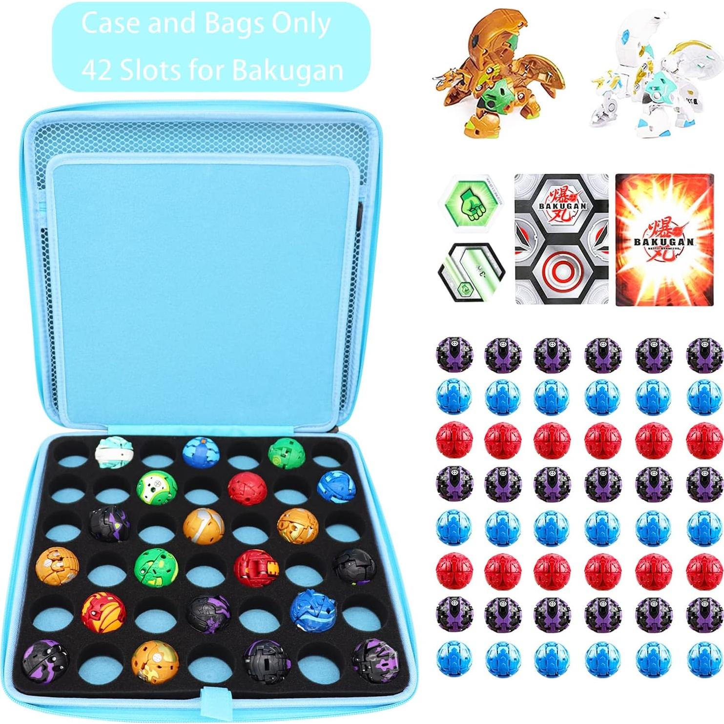 Caja de Almacenamiento FCDYLBD 42 para Juguetes Bakugan Azul