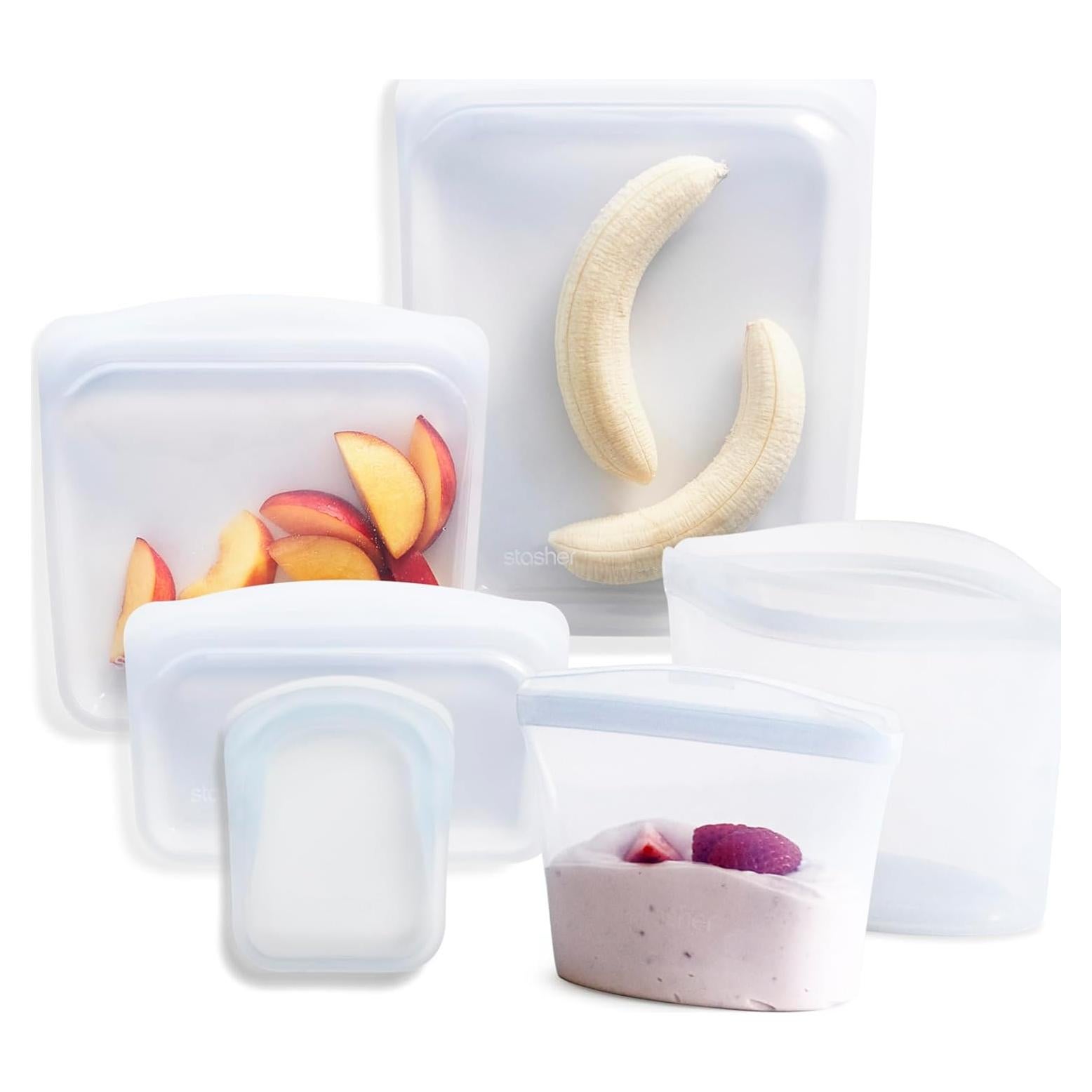 Bolsas de Almacenamiento de Alimentos Stasher 6 Piezas Silicona