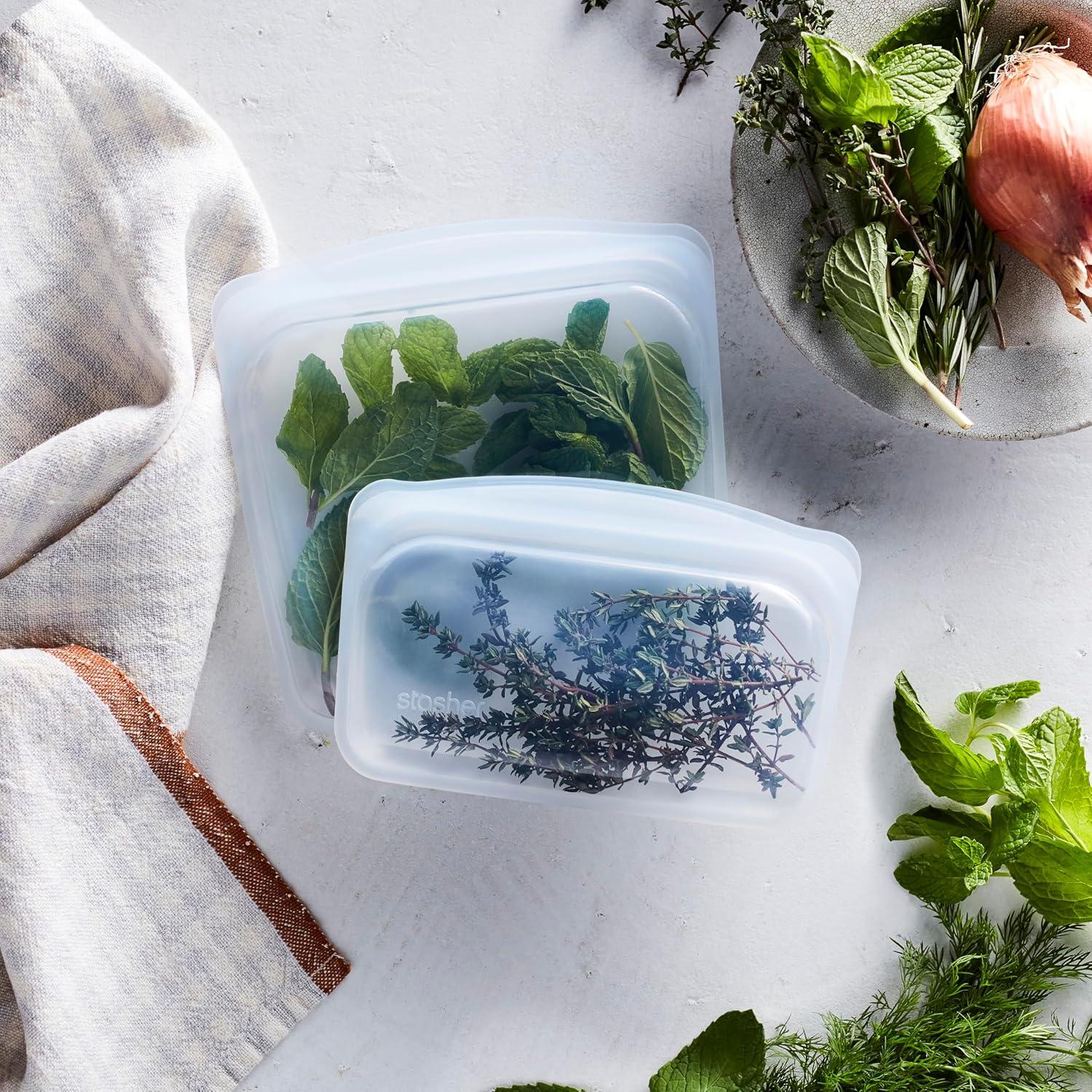 Bolsas de Almacenamiento de Alimentos Stasher 4-Pack Silicona