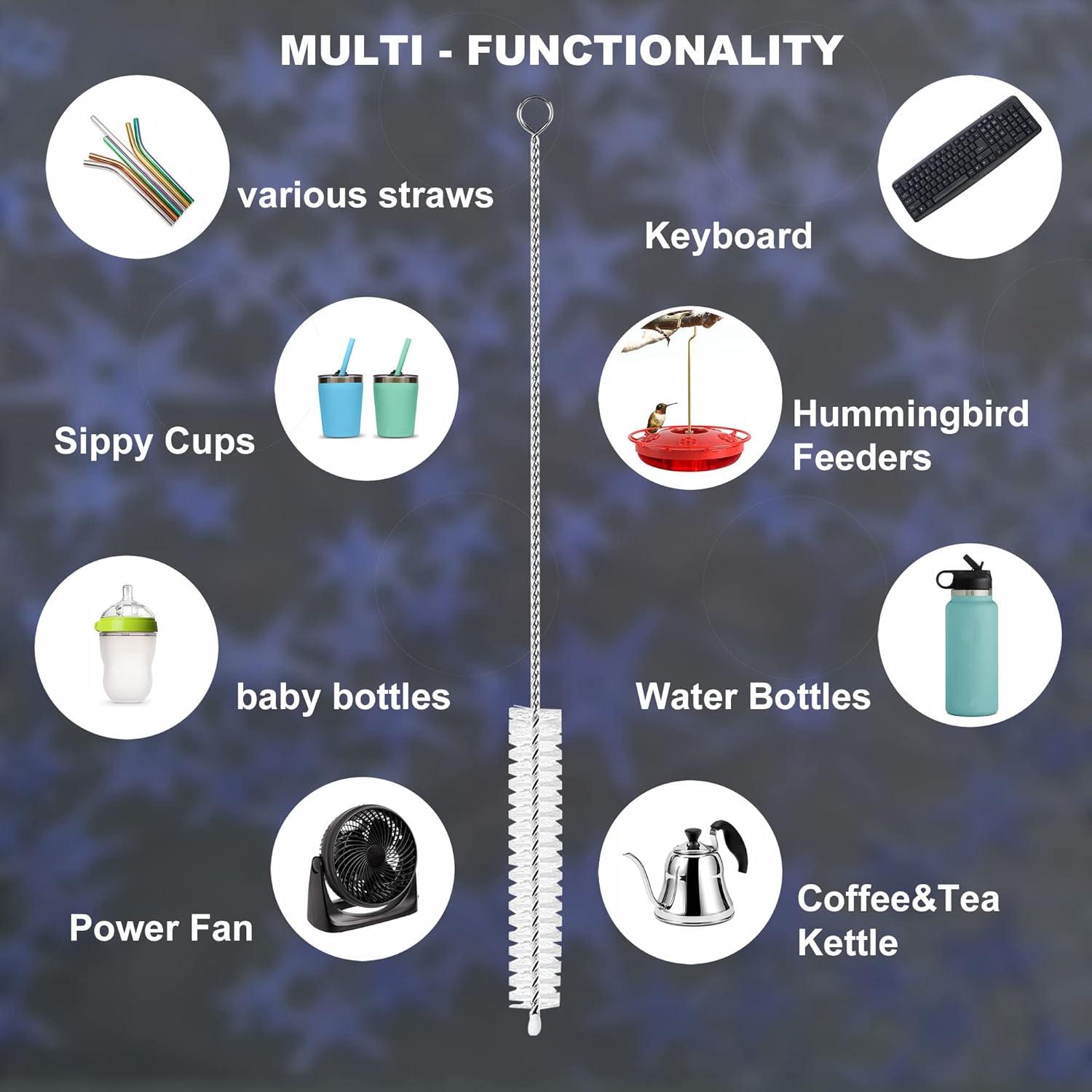 Juego de 10 Cepillos Limpiadores de Pajitas BEUICIRY 30.48 cm