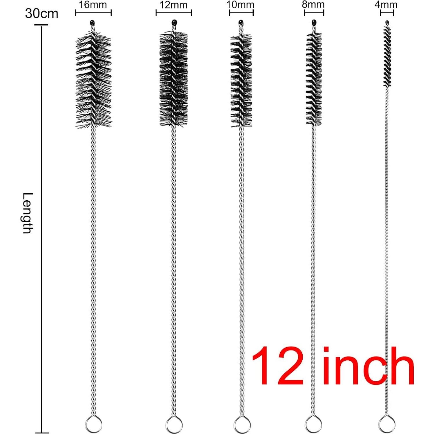 Set de 10 Cepillos Limpiadores de Pajitas THINTON 30.48 cm