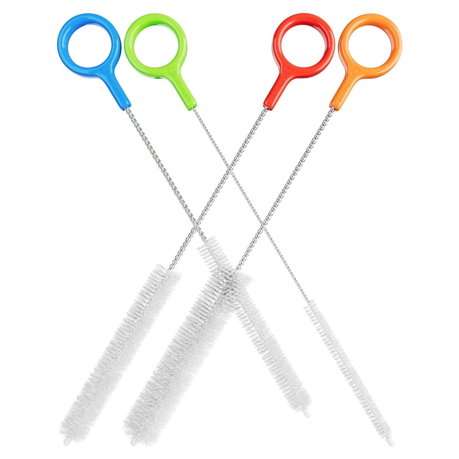 Juego de 4 Cepillos de Limpieza Buenalife - Acero Inoxidable