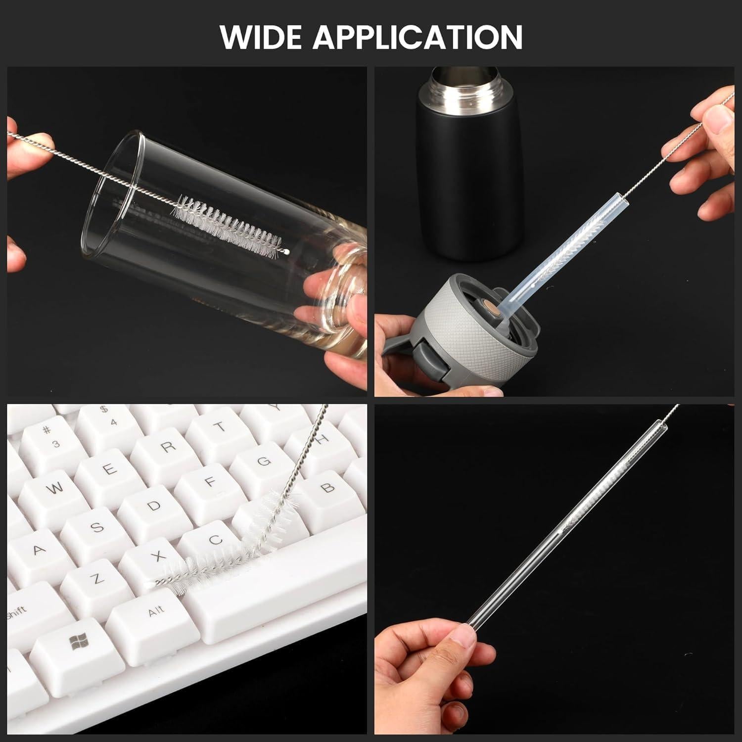 Juego de 10 Cepillos Limpiadores de Pajillas Tidy Monster 25.4 cm