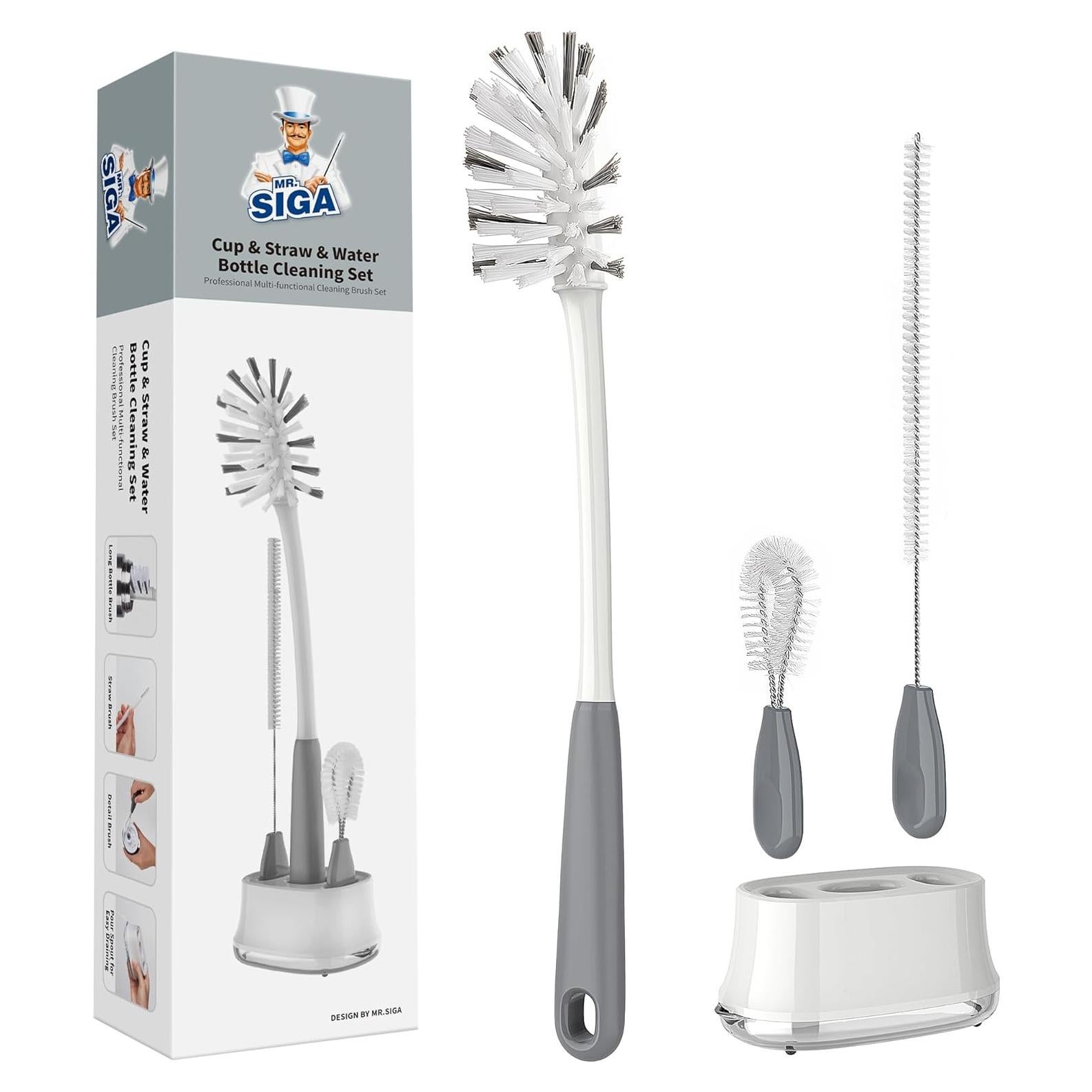 Juego de cepillos de limpieza MR.SIGA para botellas y biberones