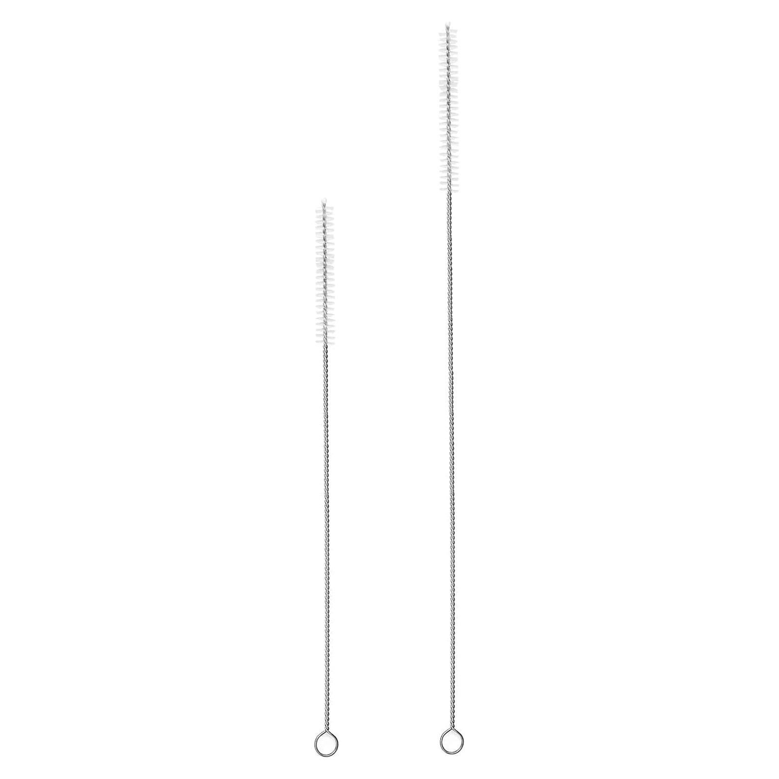 Straw Cleaner Brush, Long Pipe Cleaning Brush，for Straws on Tumbler, Water Bottle, Sippy Cup and Pipes(9.8 inch+13 inch)