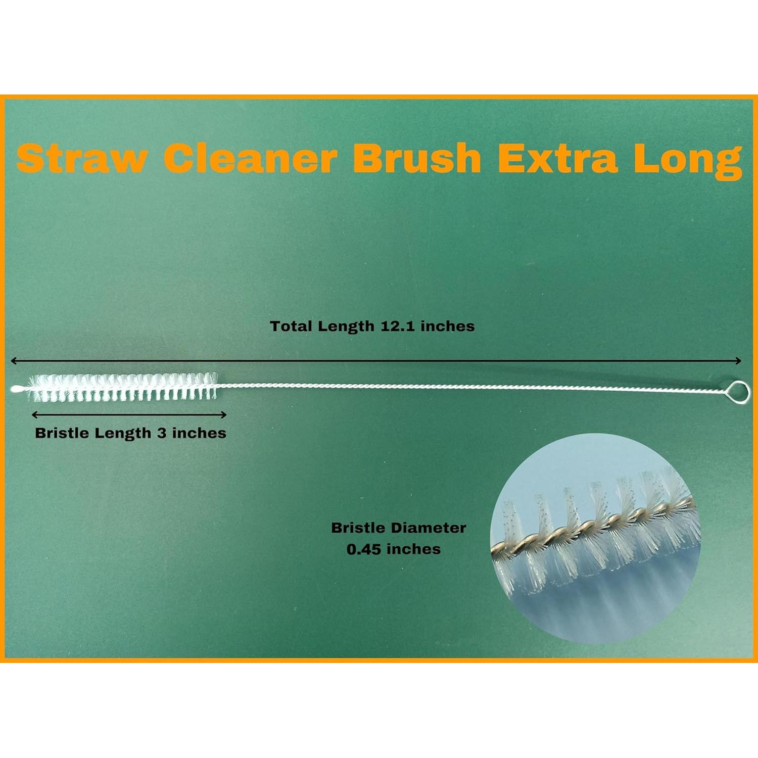 Juego de 10 Cepillos Limpiadores de Popotes HiVisible - Acero Inoxidable