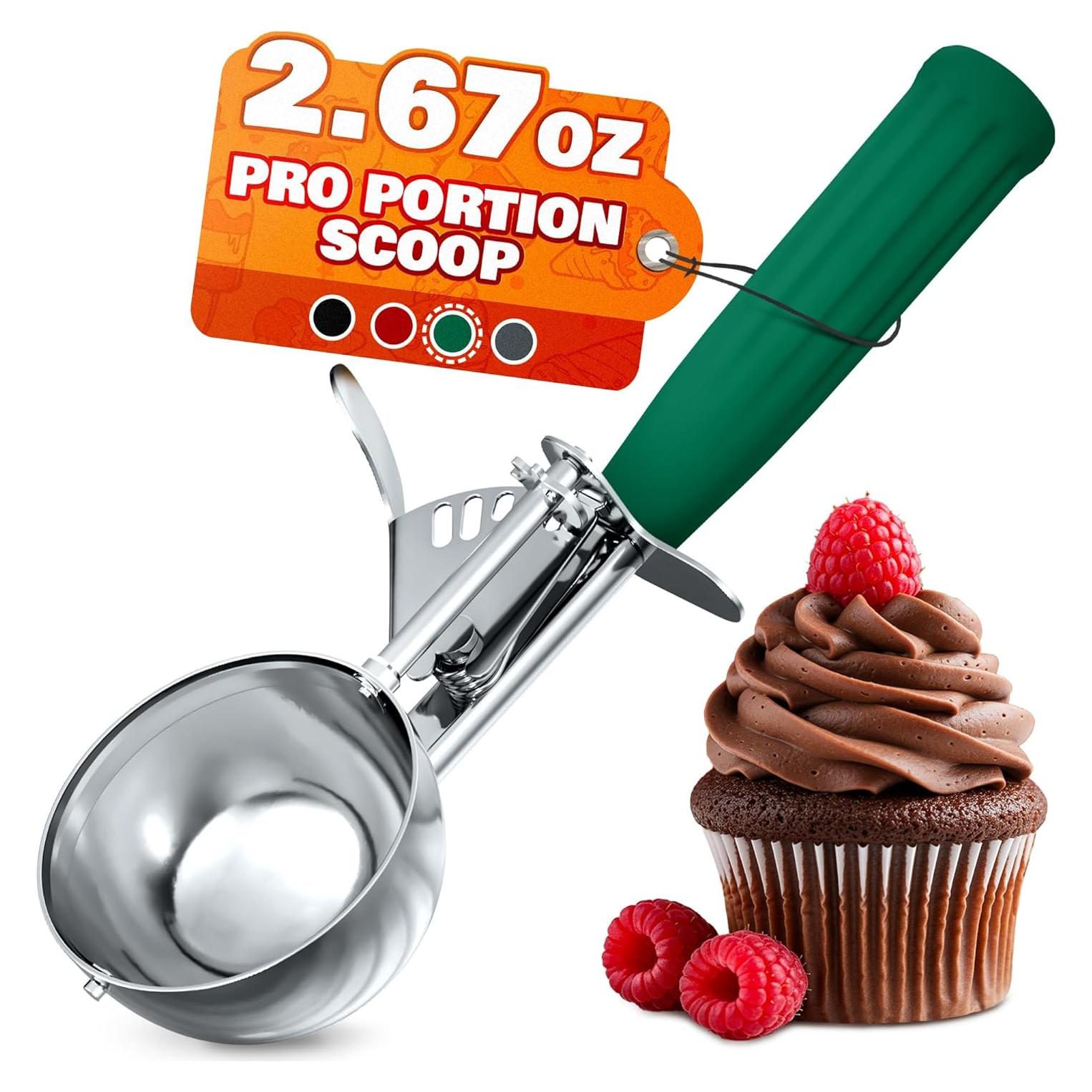 Cucharón de Helado Reluen 79g Acero Inoxidable Antideslizante