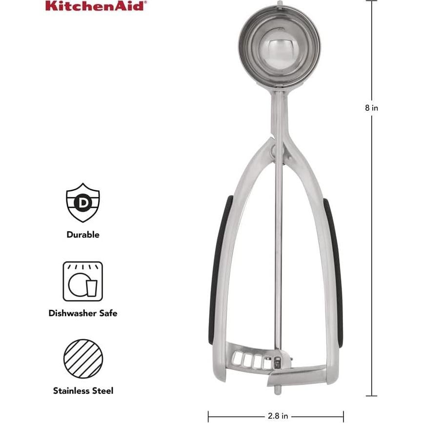 Cucharón para Masa de Galletas KitchenAid KO148OHOBA 21cm Negro