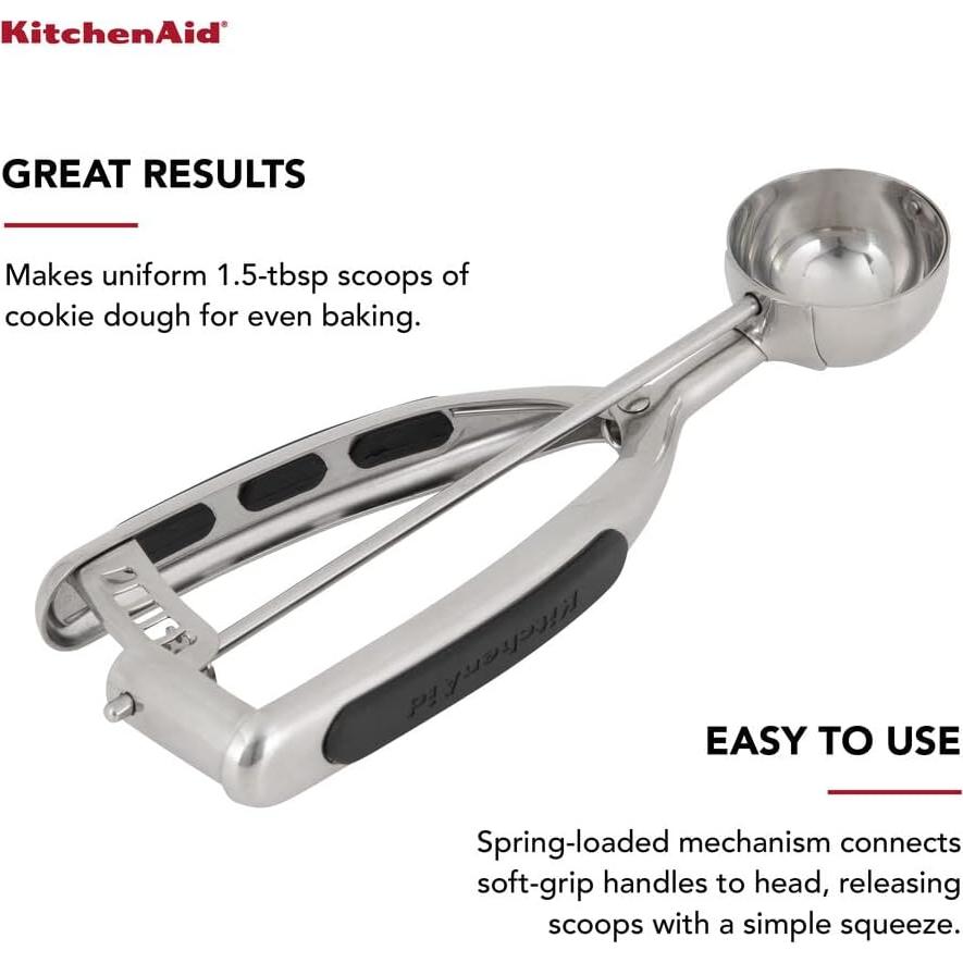 Cucharón para Masa de Galletas KitchenAid KO148OHOBA 21cm Negro