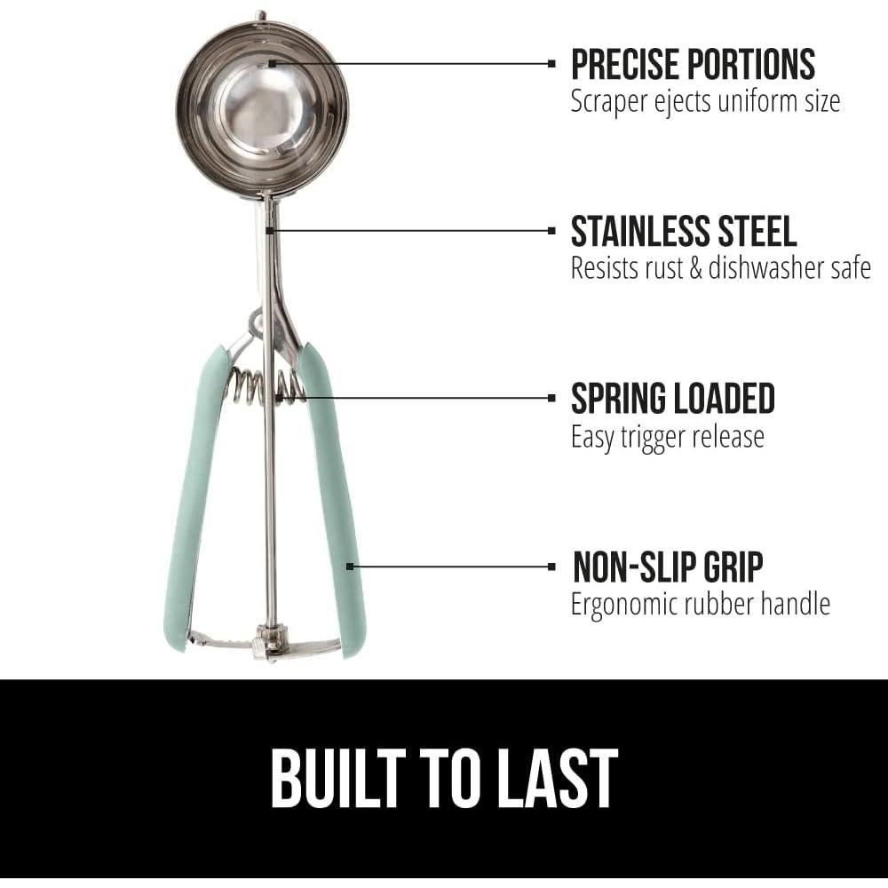 Cucharón de Acero Inoxidable Gorilla Grip 2 Cucharadas Menta