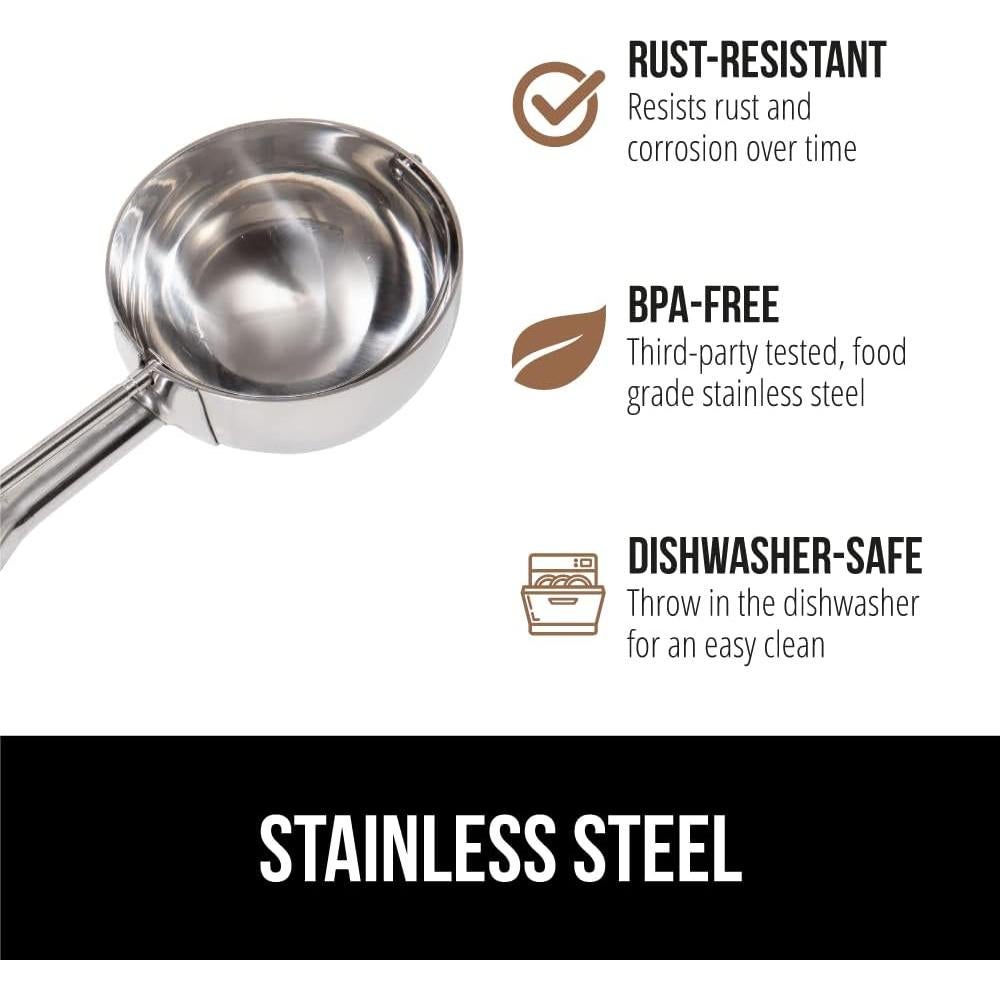 Cucharón de Acero Inoxidable Gorilla Grip 2 Cucharadas Menta