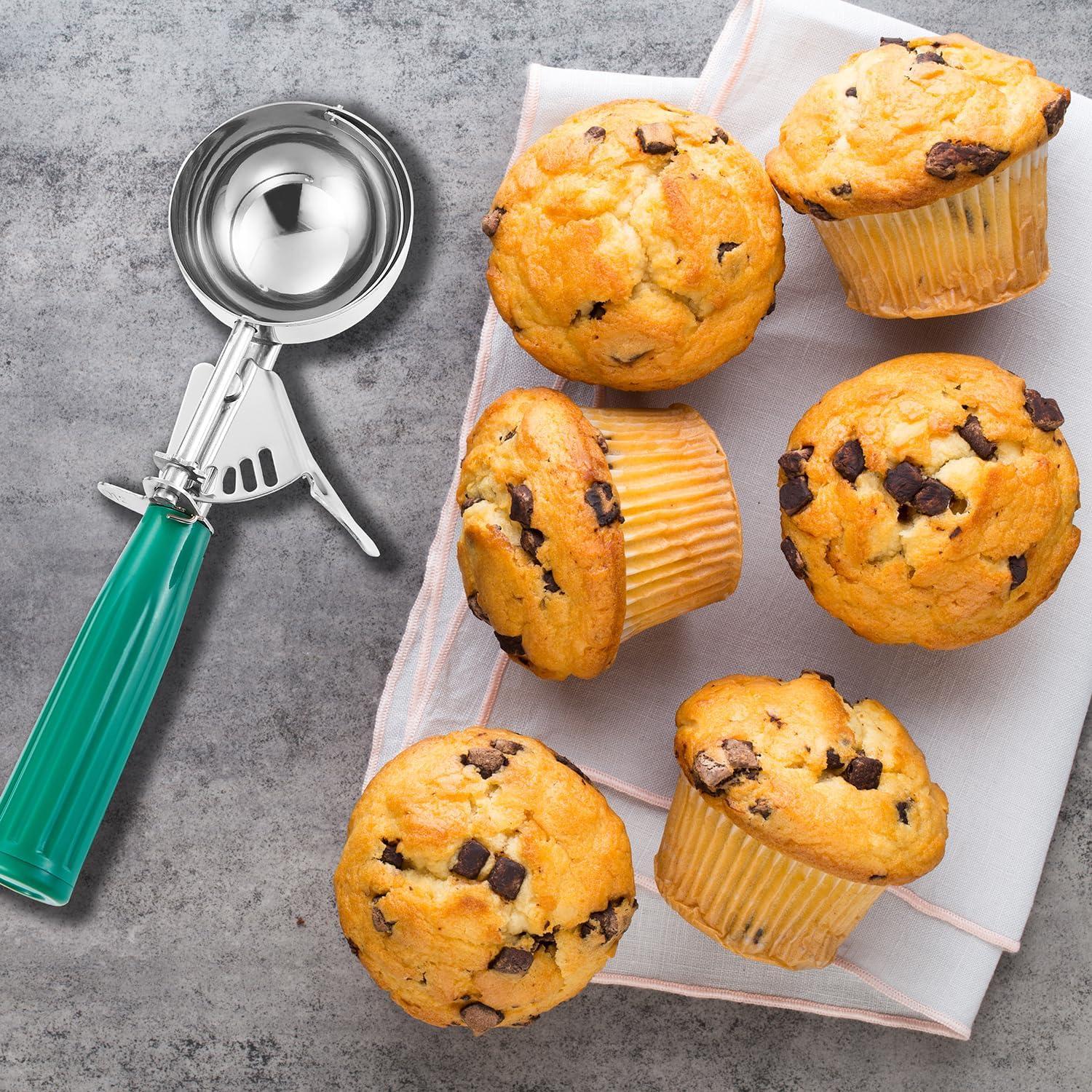 Juego de cucharas para galletas Todeu 3 tamaños acero inoxidable
