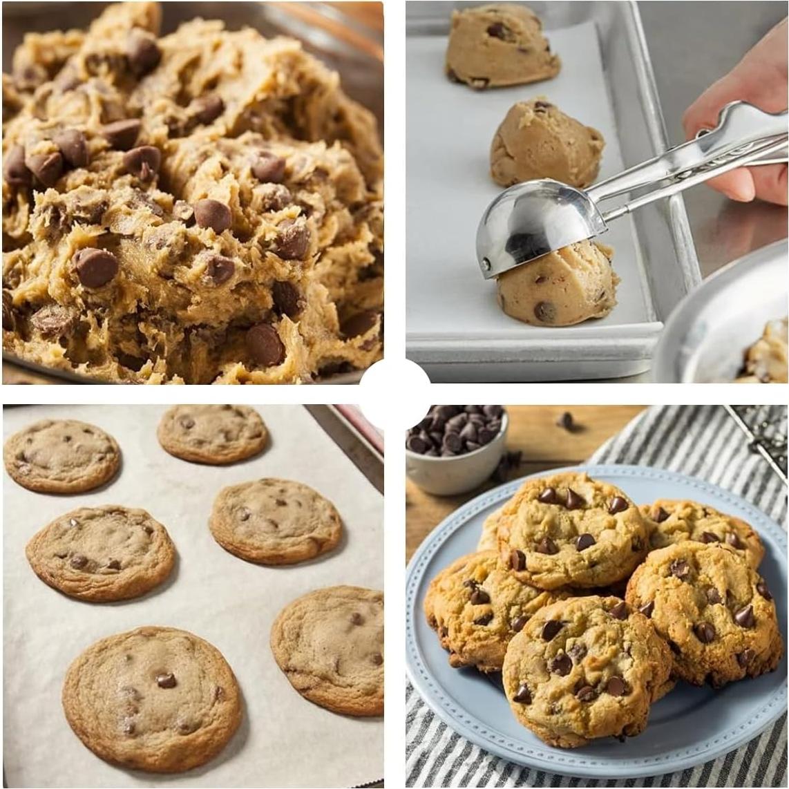 Set de 3 Cucharones para Helado OSHLANT Acero Inoxidable 18/8