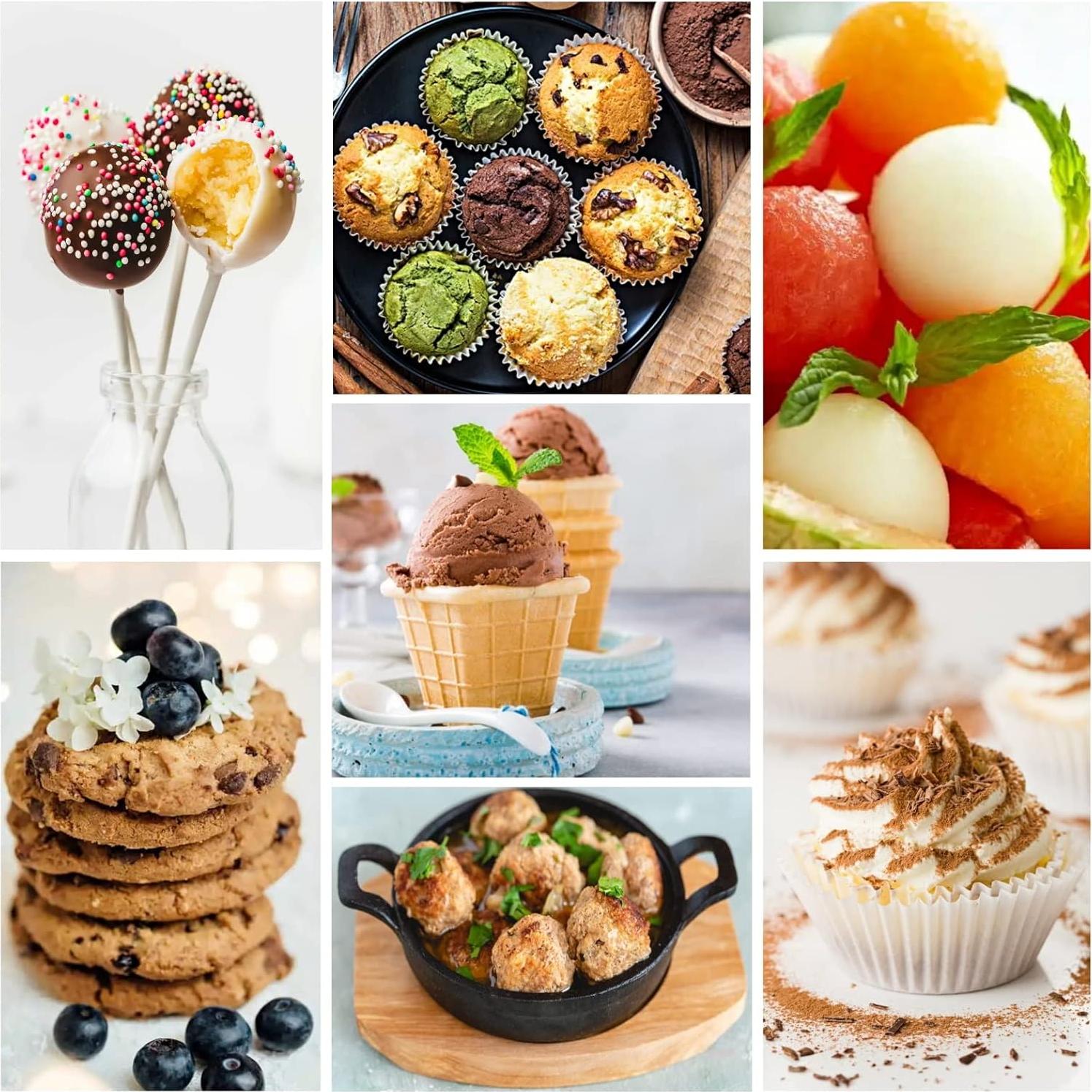 Set de 3 Cucharones para Helado OSHLANT Acero Inoxidable 18/8