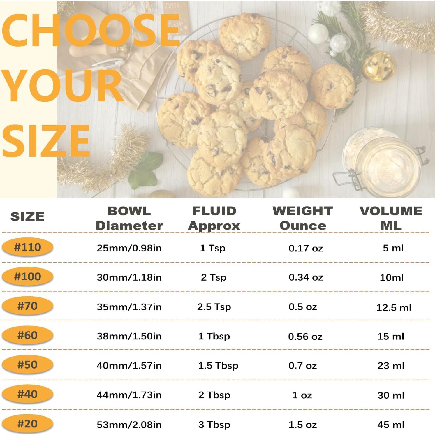 Cucharón para Galletas LLESCA #60 15 ml Acero Inoxidable Antideslizante