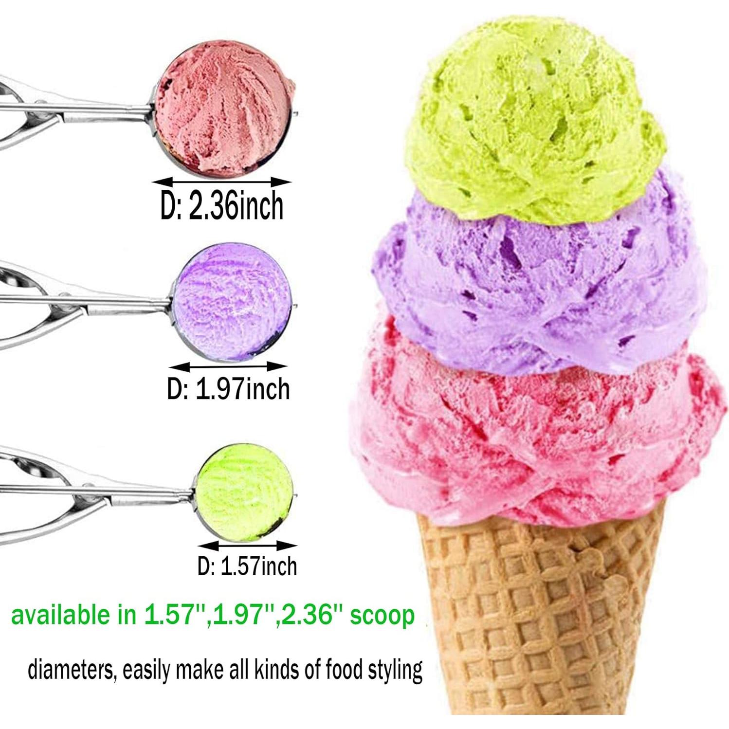 Juego de cucharas para galletas 3 PCS acero inoxidable