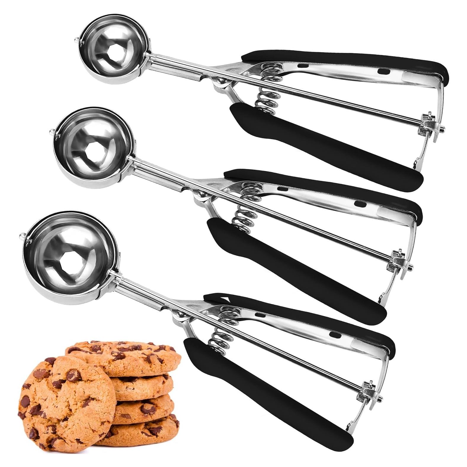 Juego de cucharas para galletas JUNADAEL 3 piezas acero inoxidable