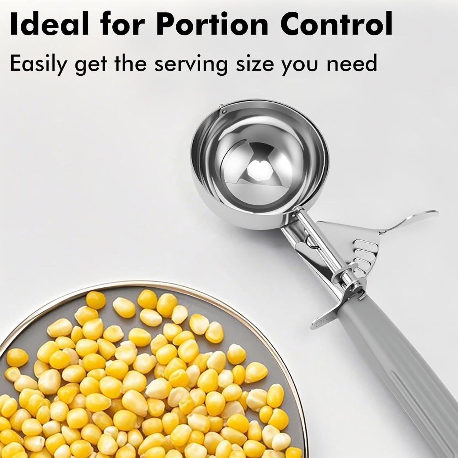 Juego de cucharas dosificadoras JUNADAEL - 3 tamaños 34g, 57g, 113g