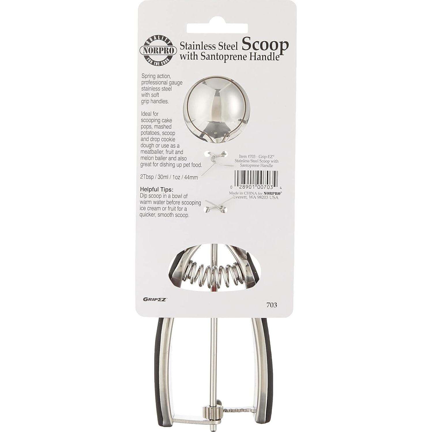 Cucharón de Porcionar Norpro 30ml Acero Inoxidable 44mm