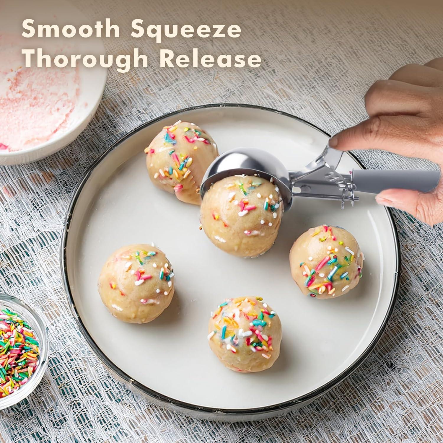 Cucharón Disher #8 H-Min 4 OZ Acero Inoxidable Mango Gris