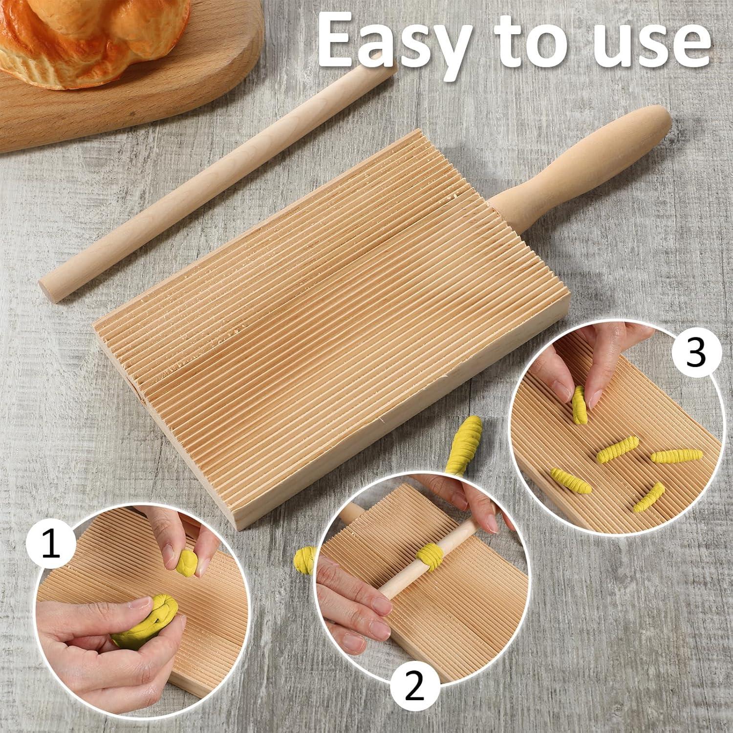 Set de Herramientas para Hacer Pasta Abeillo - Tabla Gnocchi y Rodillo