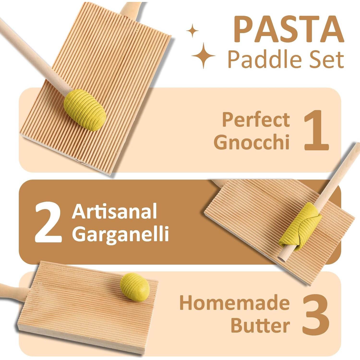 Set de Herramientas para Hacer Pasta Abeillo - Tabla Gnocchi y Rodillo