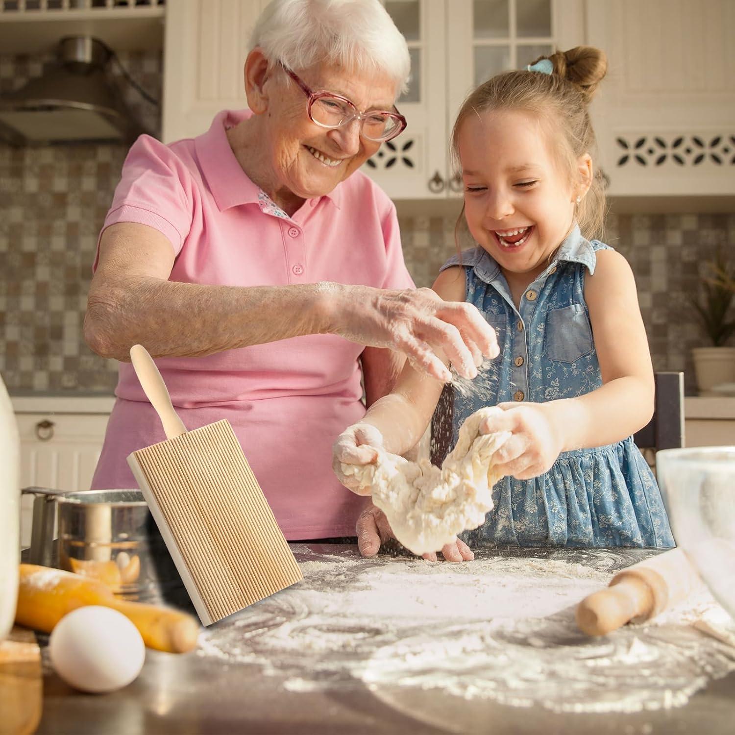 Set de Herramientas para Hacer Pasta Abeillo - Tabla Gnocchi y Rodillo