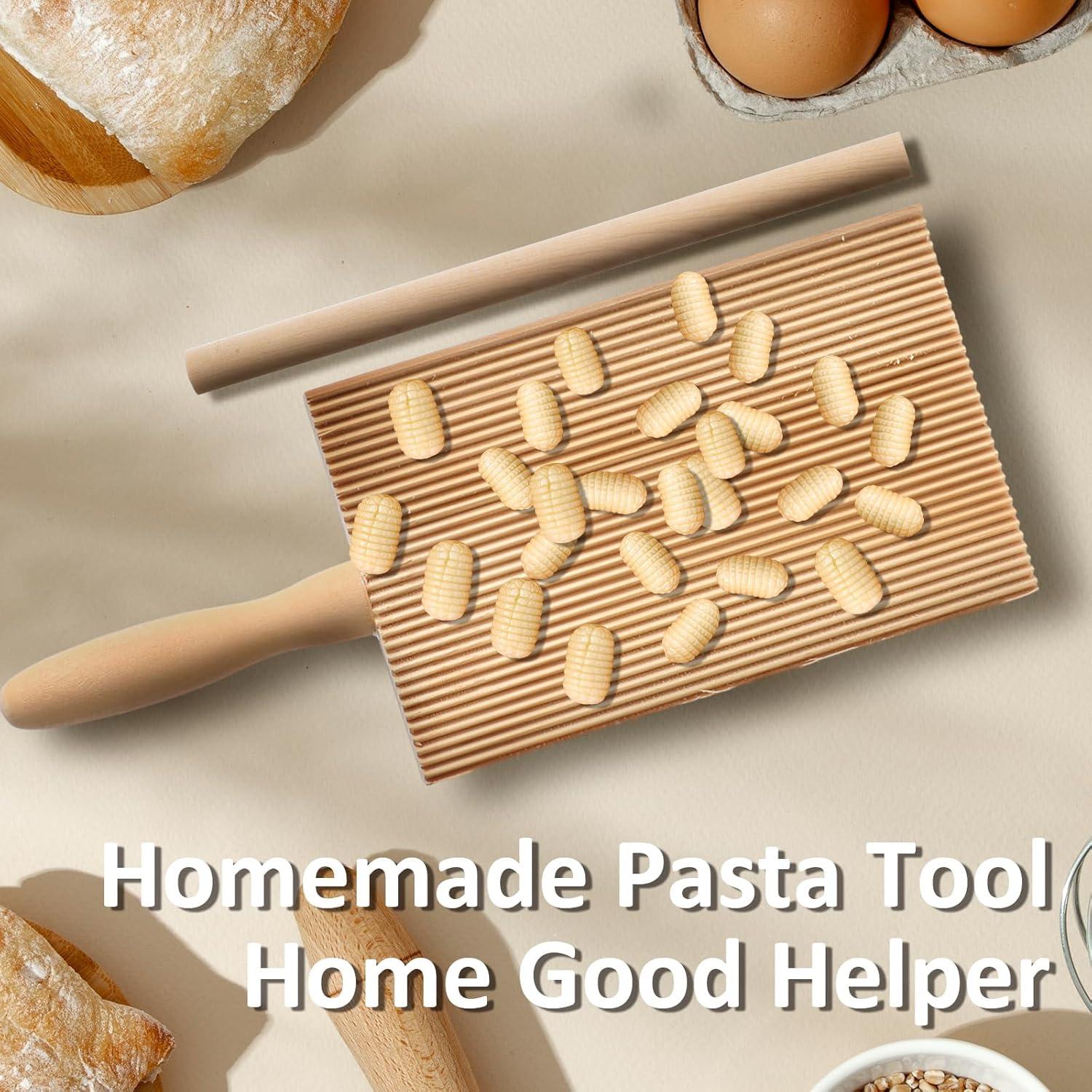 Set de Herramientas para Hacer Pasta Abeillo - Tabla Gnocchi y Rodillo