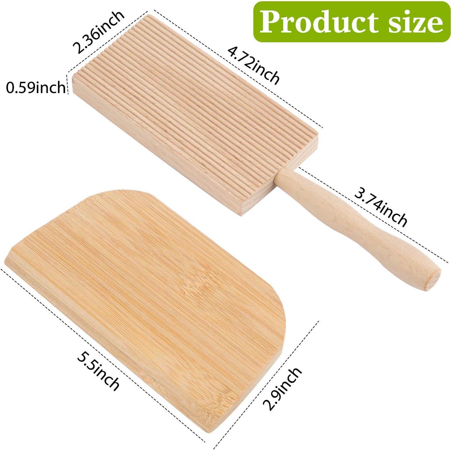 Tabla de Gnocchi de Madera de Haya Patelai con Raspador