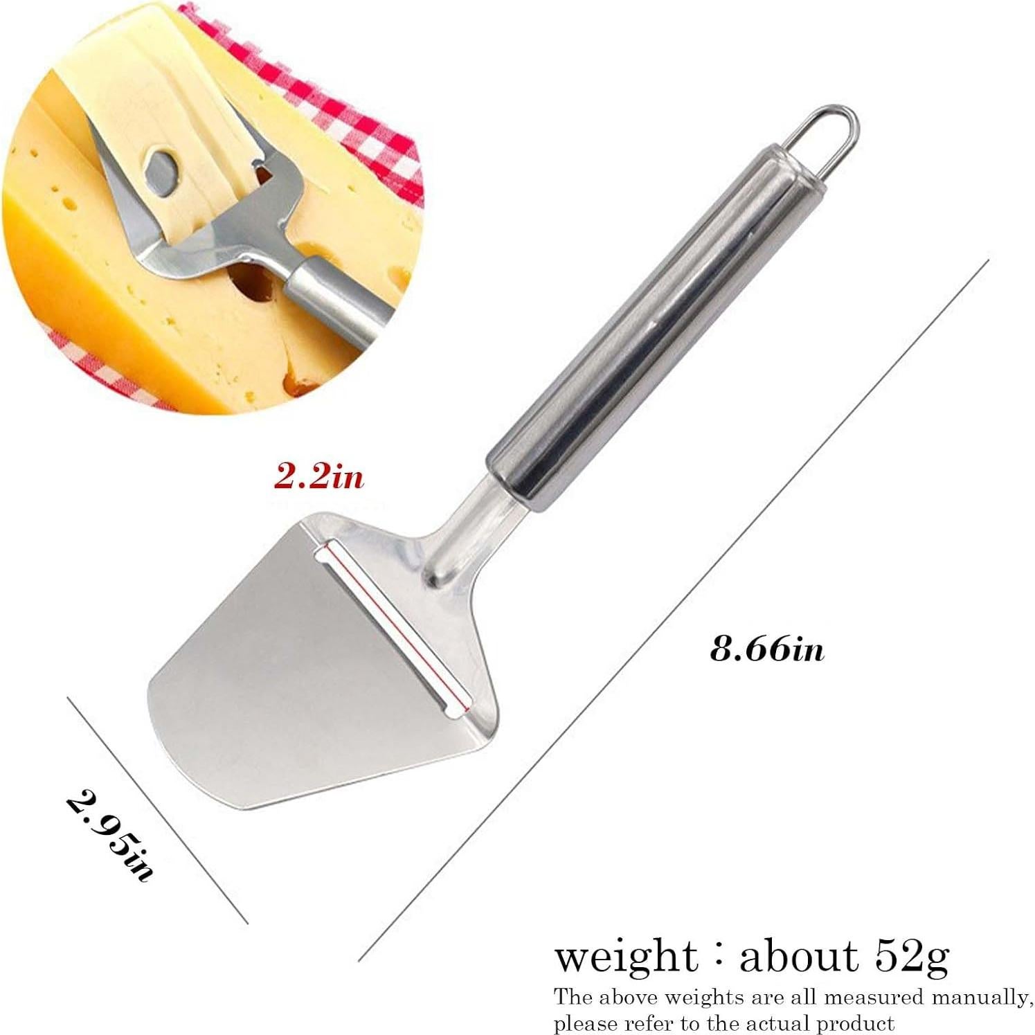 Cortador de Queso NJJBL de Acero Inoxidable 5.58 cm