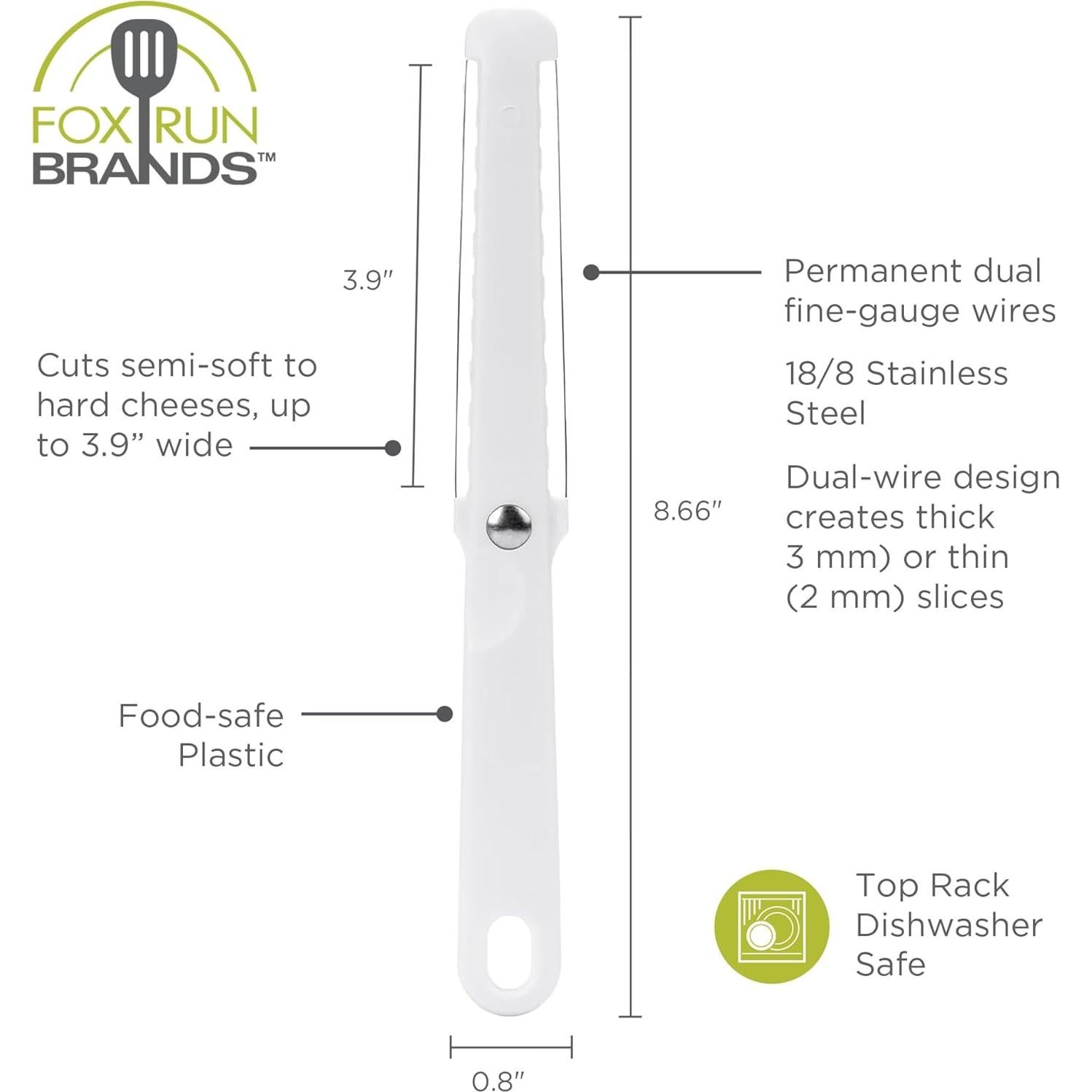 Cortador de Queso Fox Run Acero Inoxidable 22.86cm