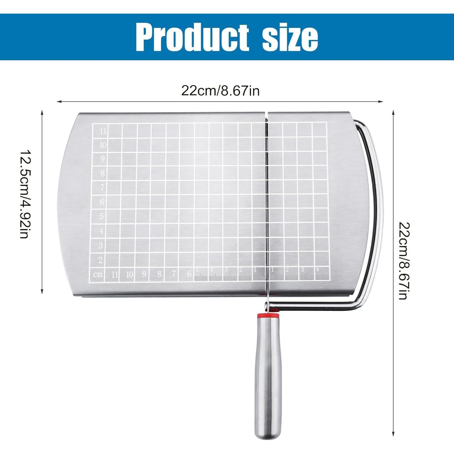 Cortador de Queso BOXOB de Acero Inoxidable 22 cm
