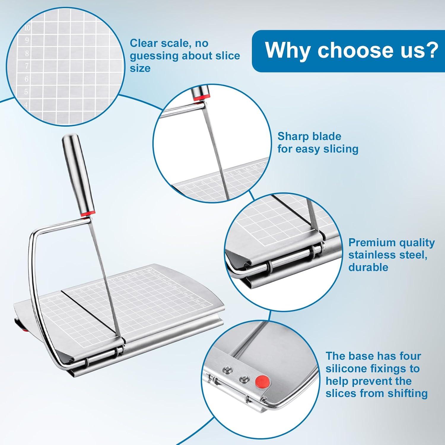 Cortador de Queso BOXOB de Acero Inoxidable 22 cm