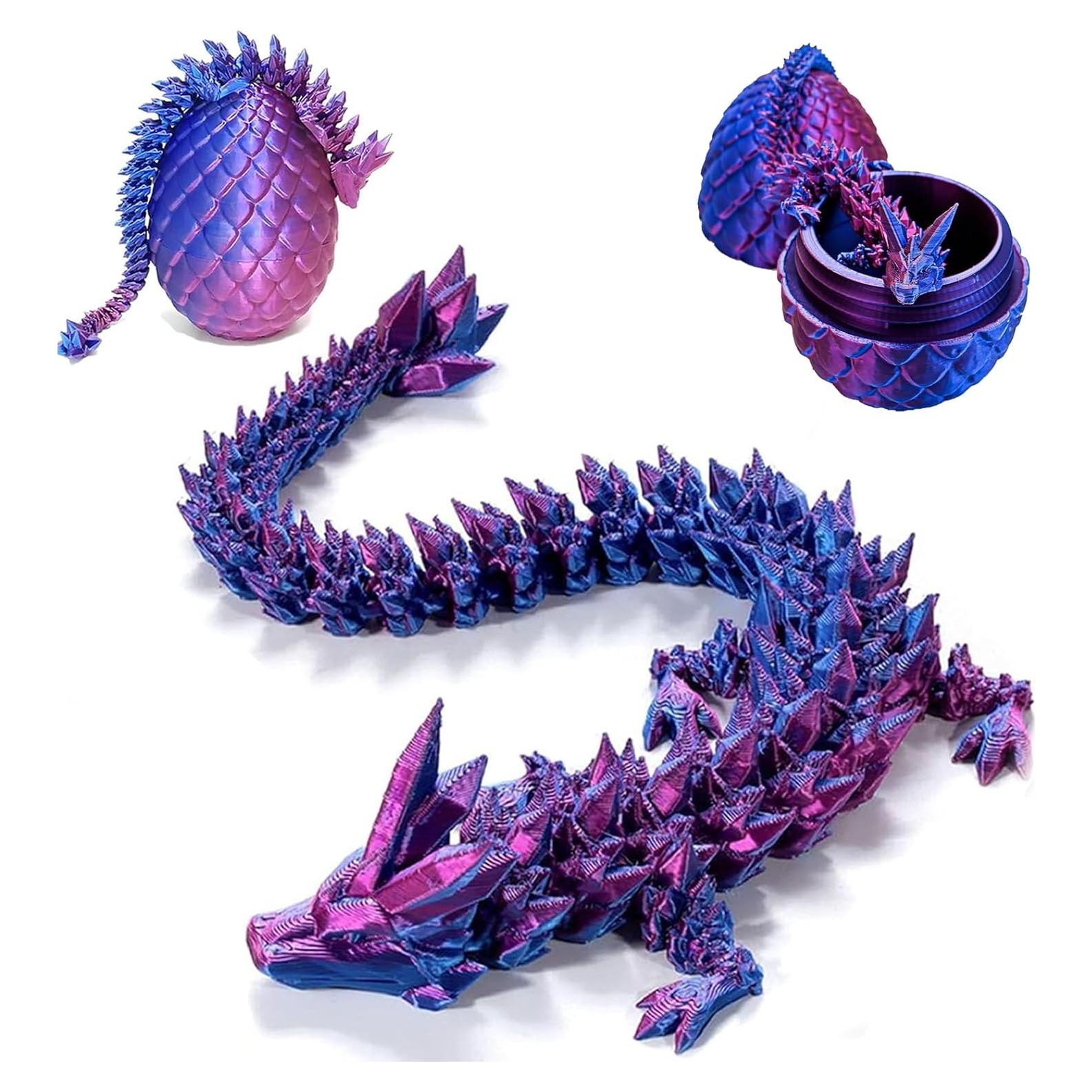 Huevo Sorpresa Dragón 3D YTRXYLKL Color Púrpura