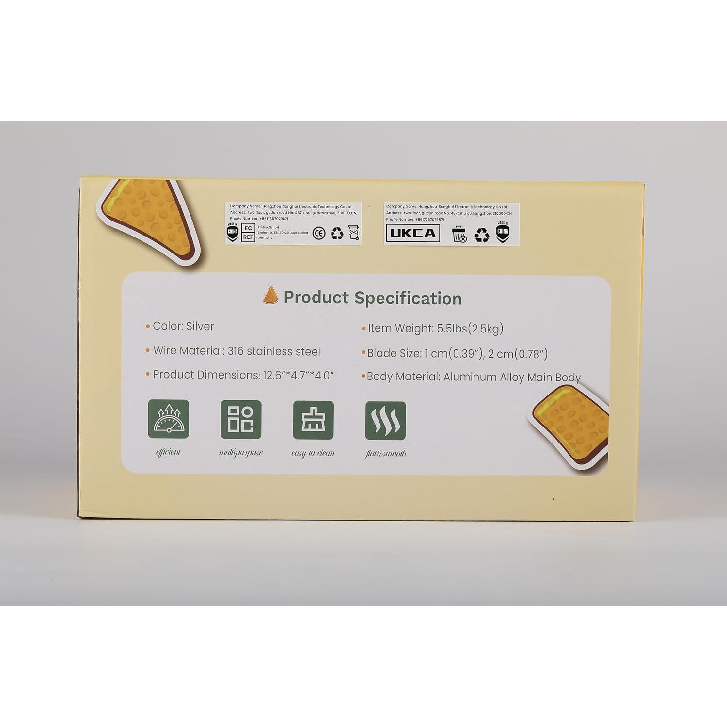 Cortador de Queso Huanyu YBJ-25 Acero Inoxidable 11.5 cm