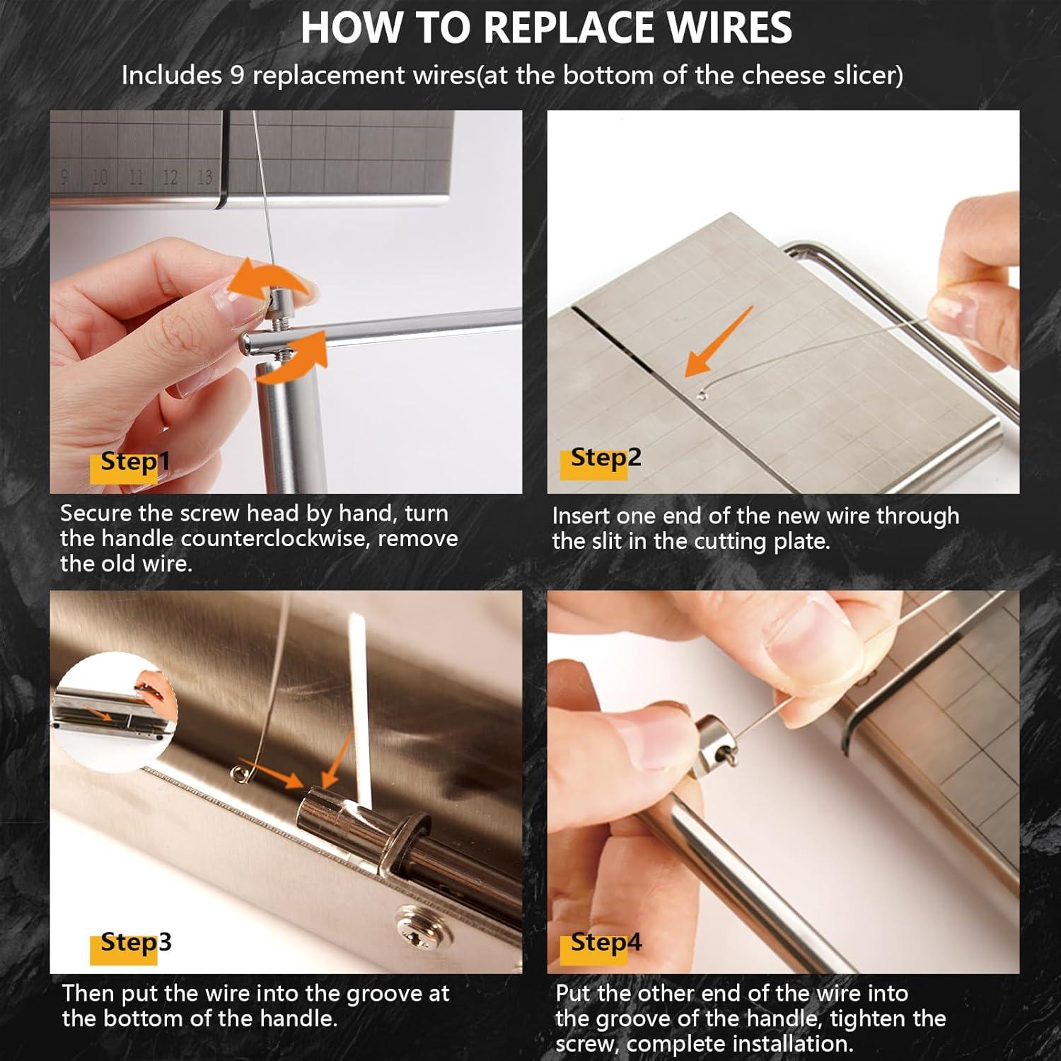 Cortador de Queso Break The Waves con 10 Cables de Acero Inoxidable