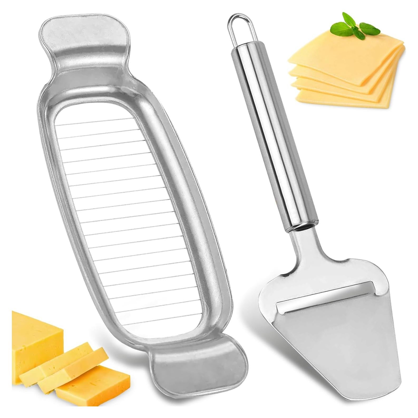 Juego de 2 Cortadores de Queso y Mantequilla AITRAI - Acero Inoxidable