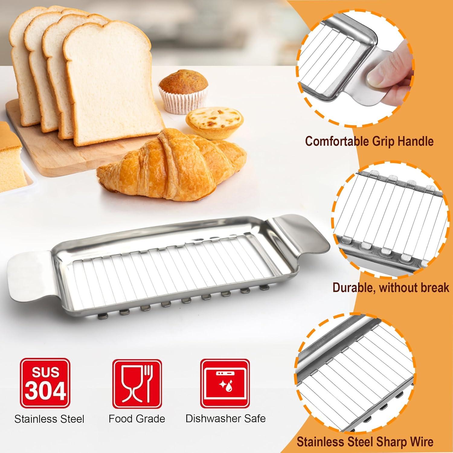 Juego de 2 Cortadores de Queso y Mantequilla AITRAI - Acero Inoxidable