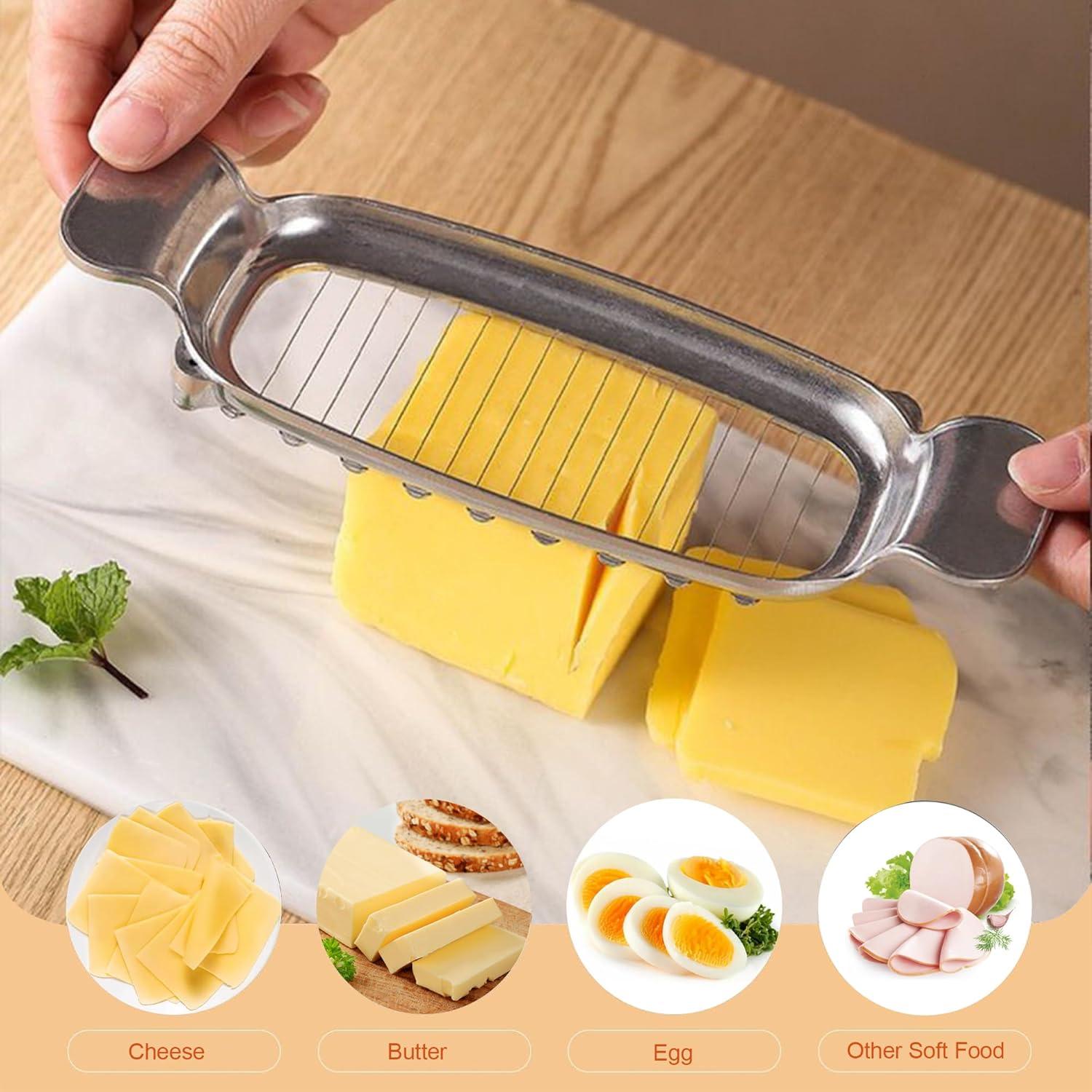 Juego de 2 Cortadores de Queso y Mantequilla AITRAI - Acero Inoxidable