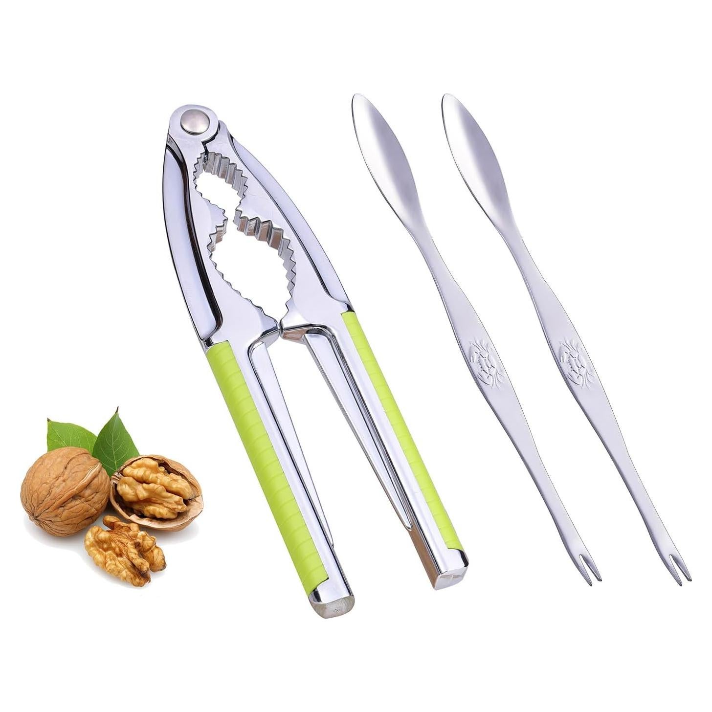 Rompe Nueces Vicsamer con Mango Antideslizante y 2 Tenedores