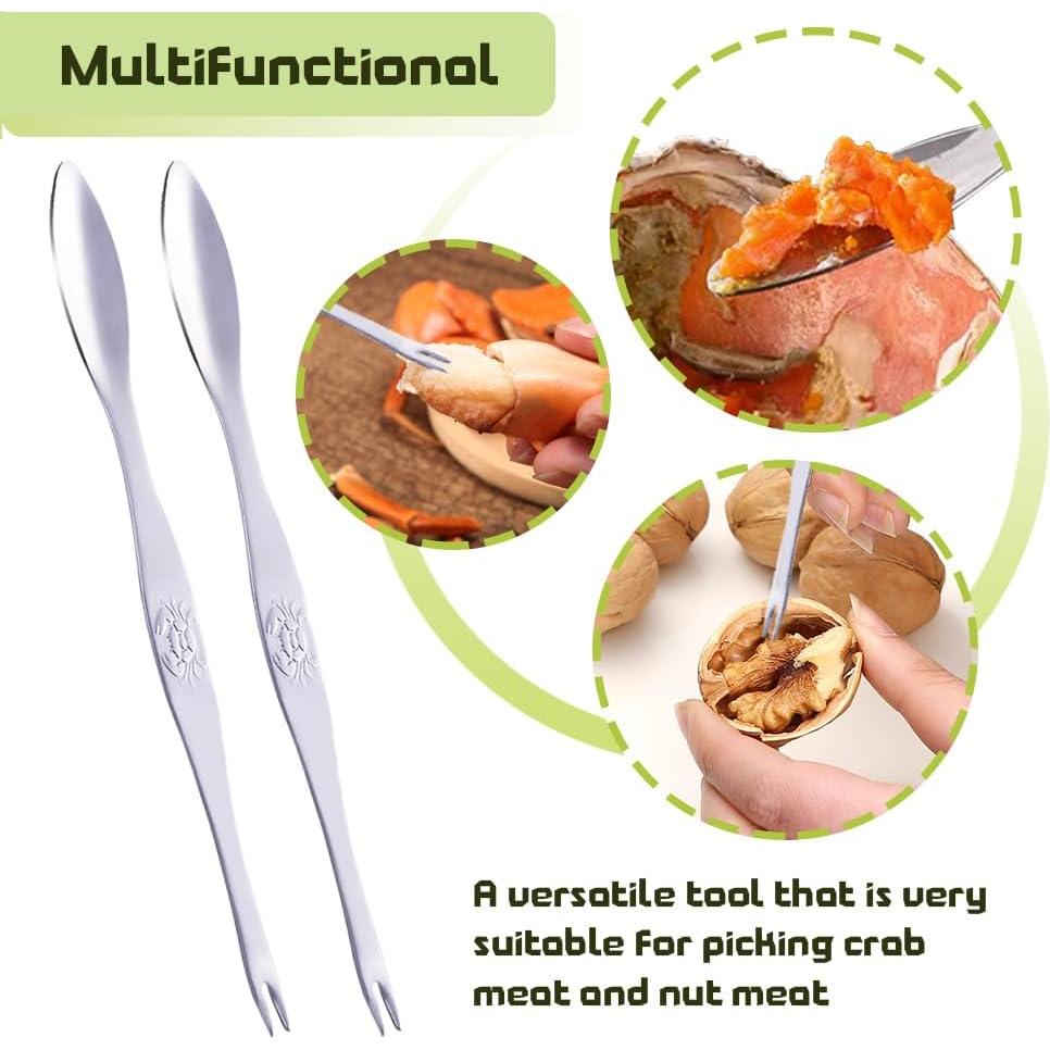 Rompe Nueces Vicsamer con Mango Antideslizante y 2 Tenedores