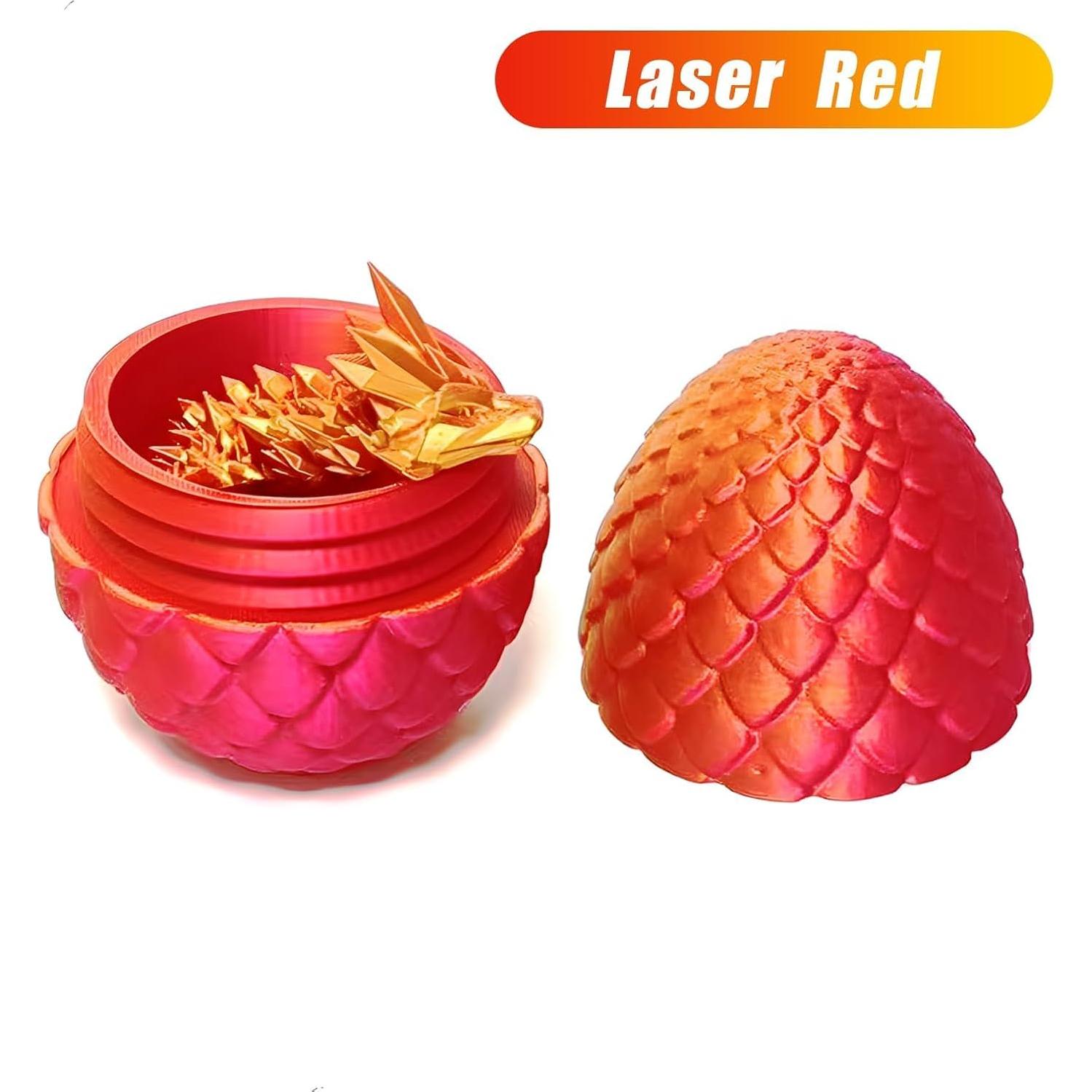 Huevo Sorpresa Dragón 3D YTRXYLKL Rojo Decorativo