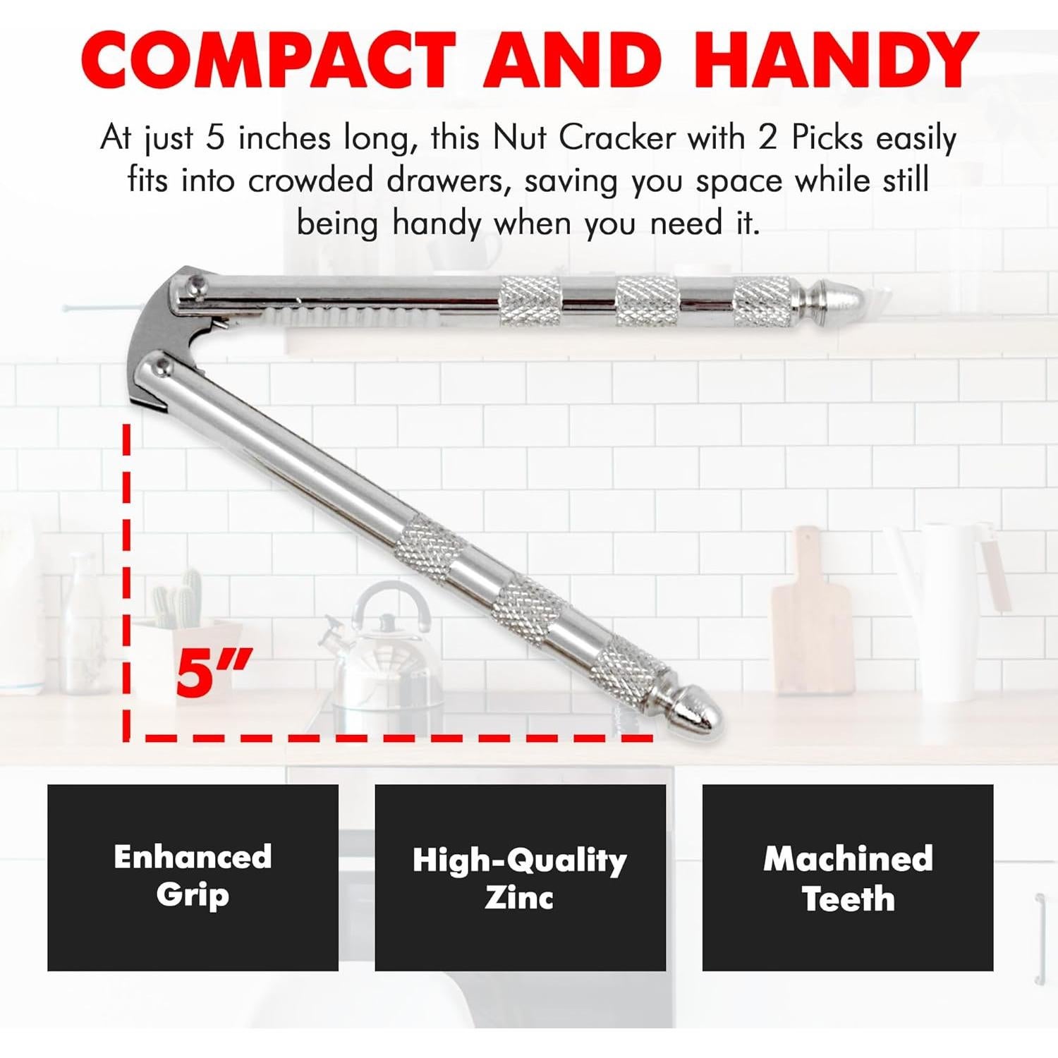 Cascanueces Clásico Chef Craft 17.15 cm Acero Inoxidable