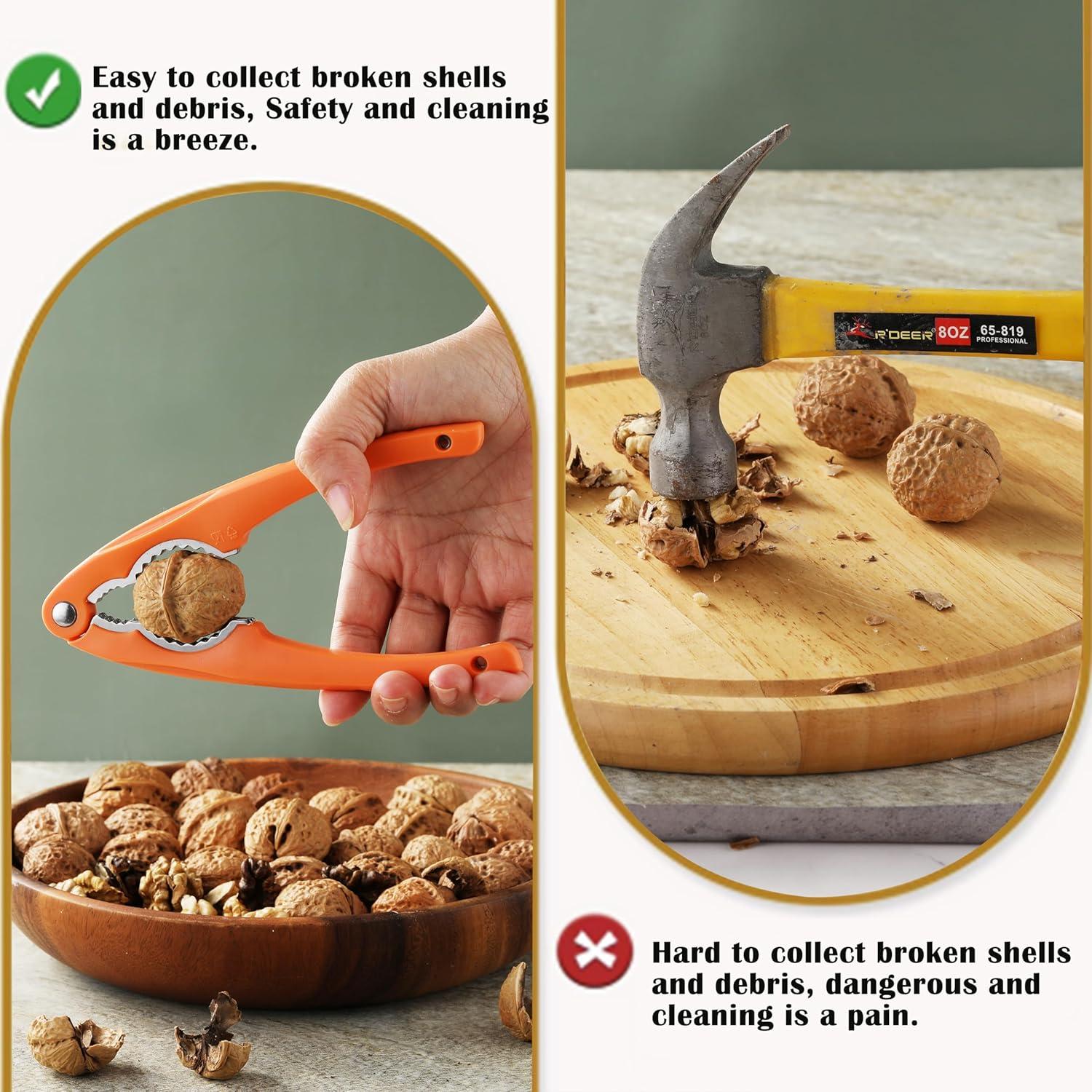 Cascanueces de Acero Inoxidable VITUER - Mango Ergonómico