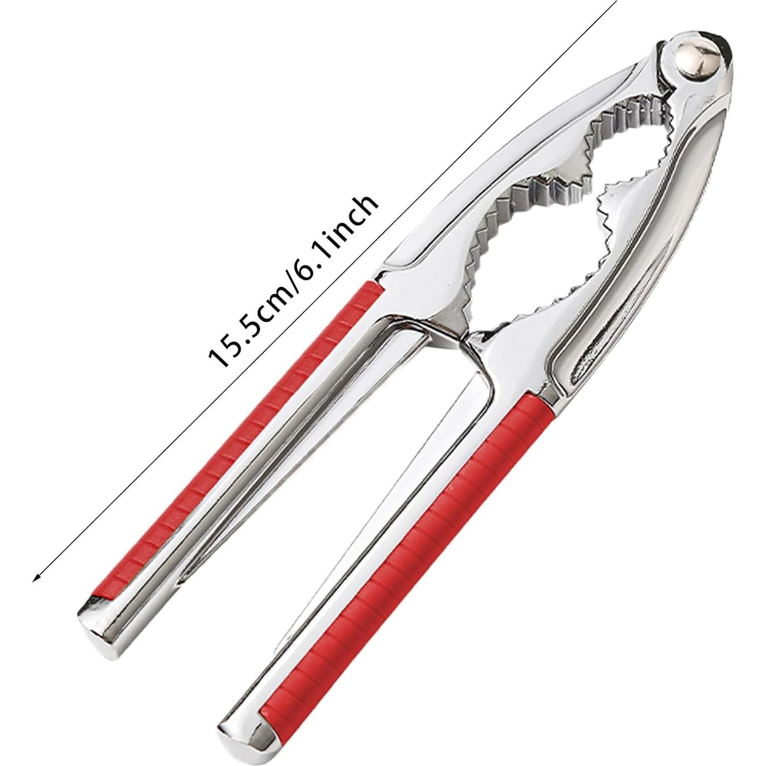 Cascanueces Kunovo para Nueces y Mariscos, Rojo, 15.5cm