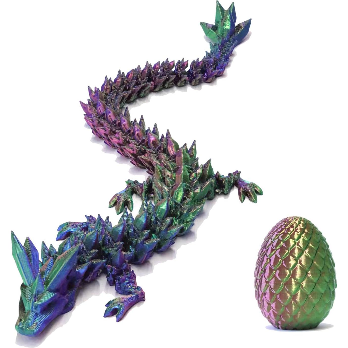 Huevo Sorpresa Dragón 3D YTRXYLKL Amarillo y Verde