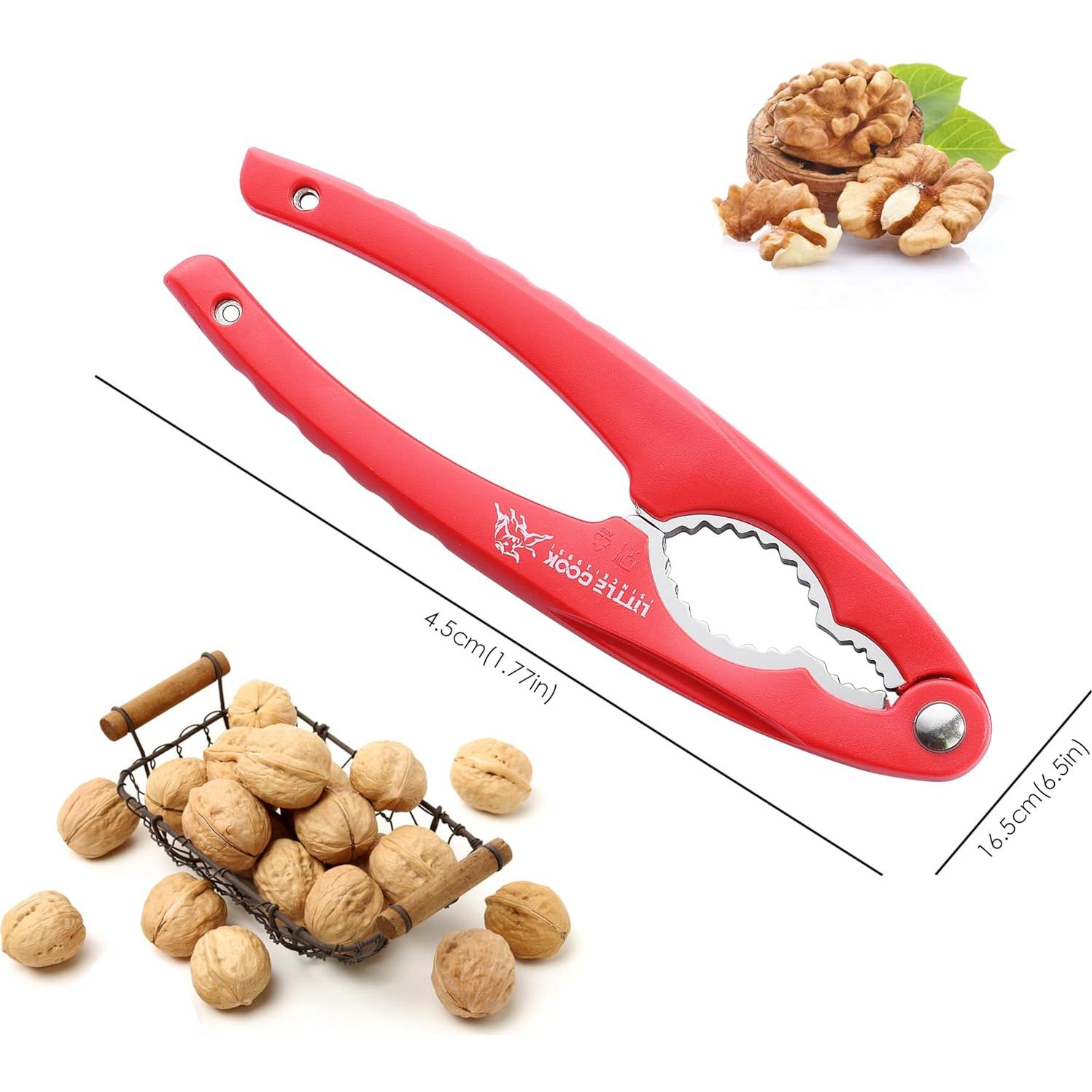 Cascanueces de Acero Inoxidable Little Cook - 2 Piezas, Ergonómico